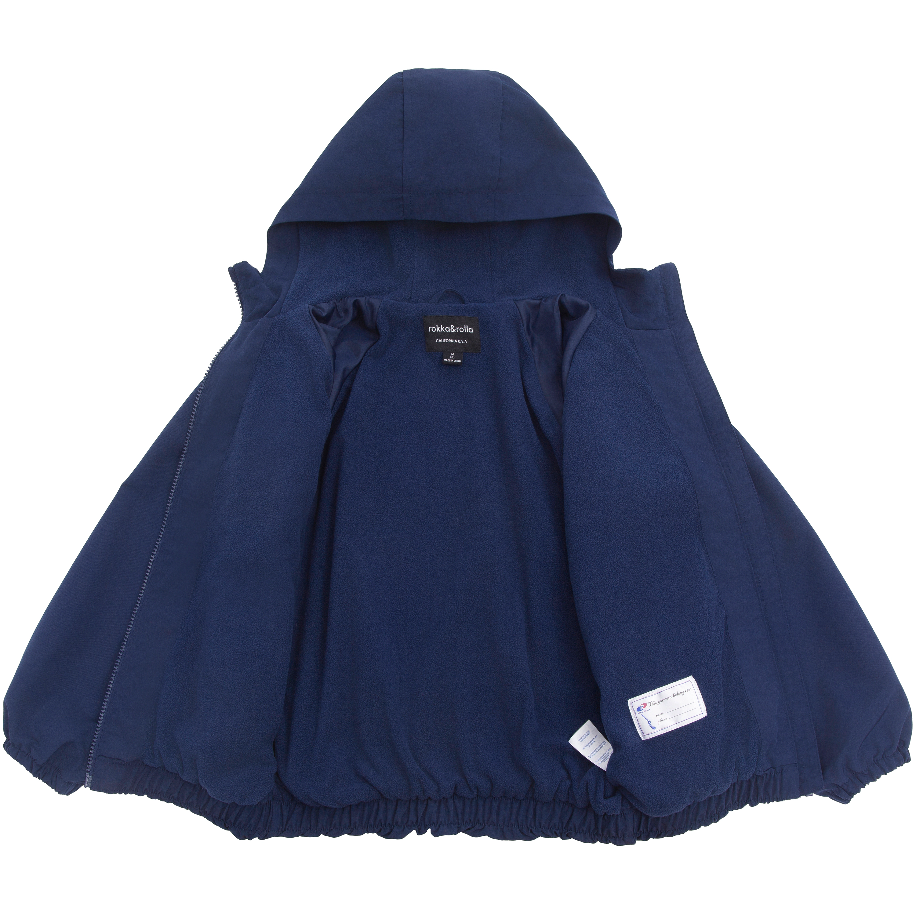 Rokka&Rolla Little & Big Kid Girls Mia Bubble Hem Fleece Lined Hooded Jacket