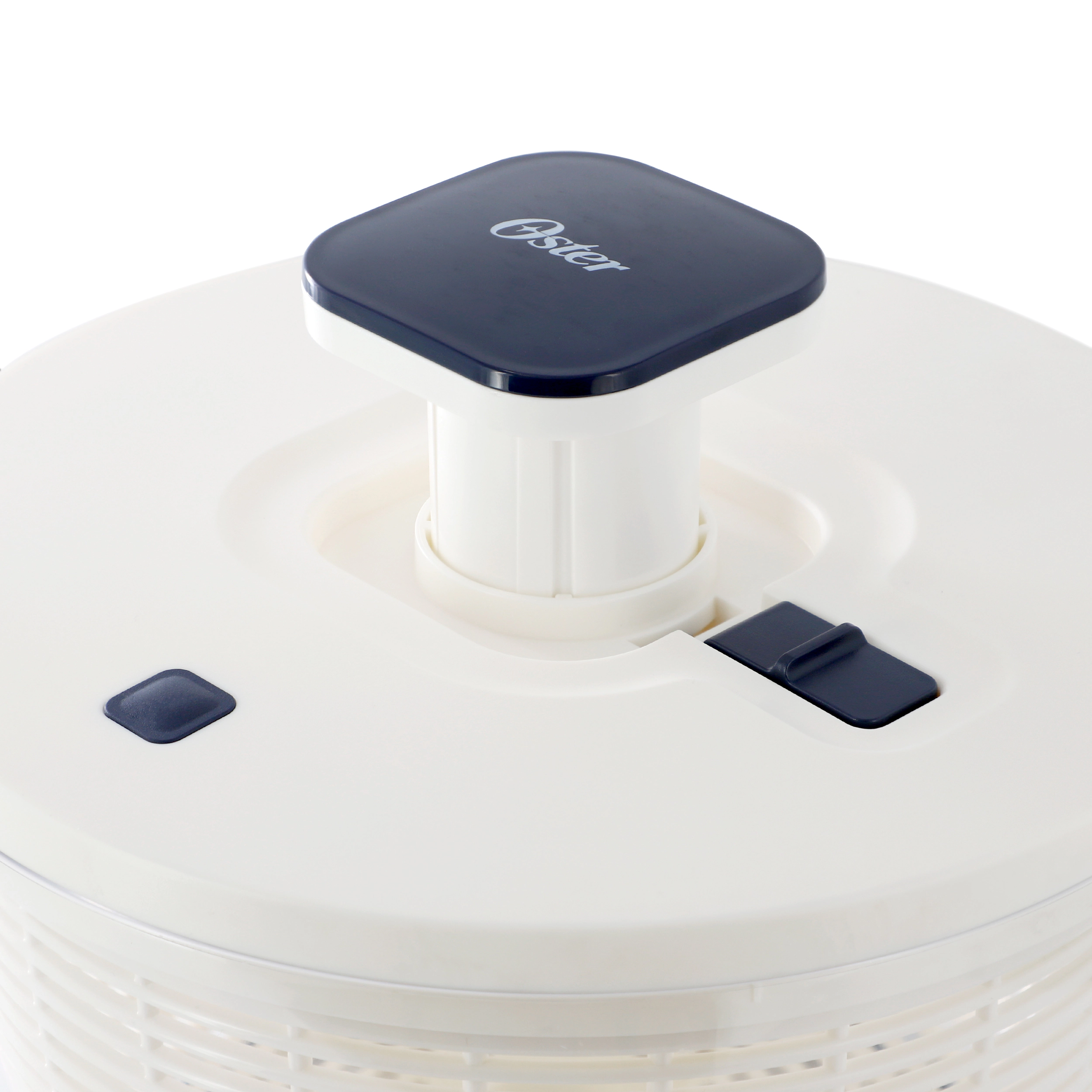 Oster Hunterdale 6.3 Quart Plastic Salad Spinner in White