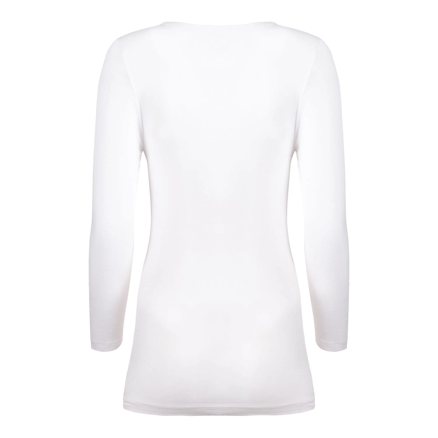 Memoi Women's Soft Bamboo Blend Basic Long Sleeve V-Neck Top