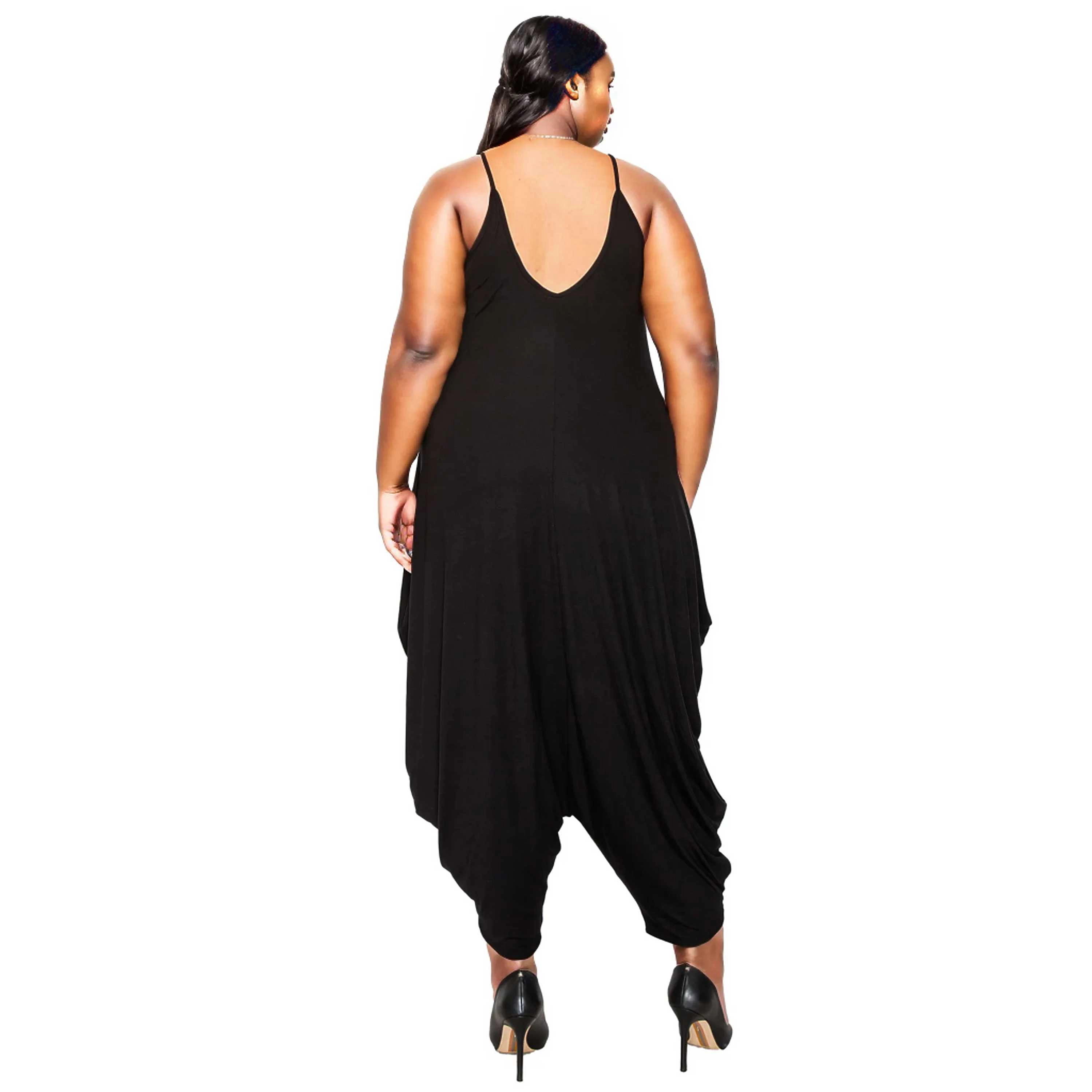 L I V D Women's Plus Quinn Pocket Jumpsuit
