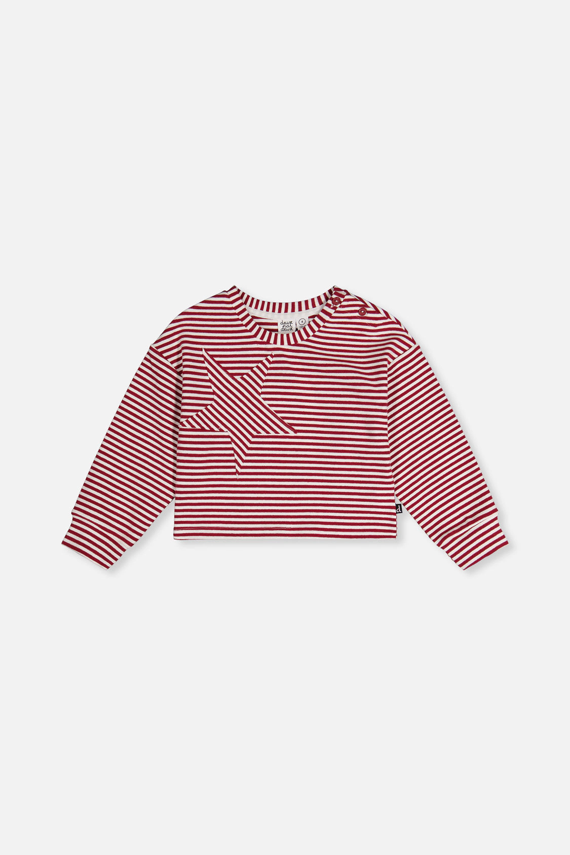 Deux par Girls Striped Soft Jersey Top