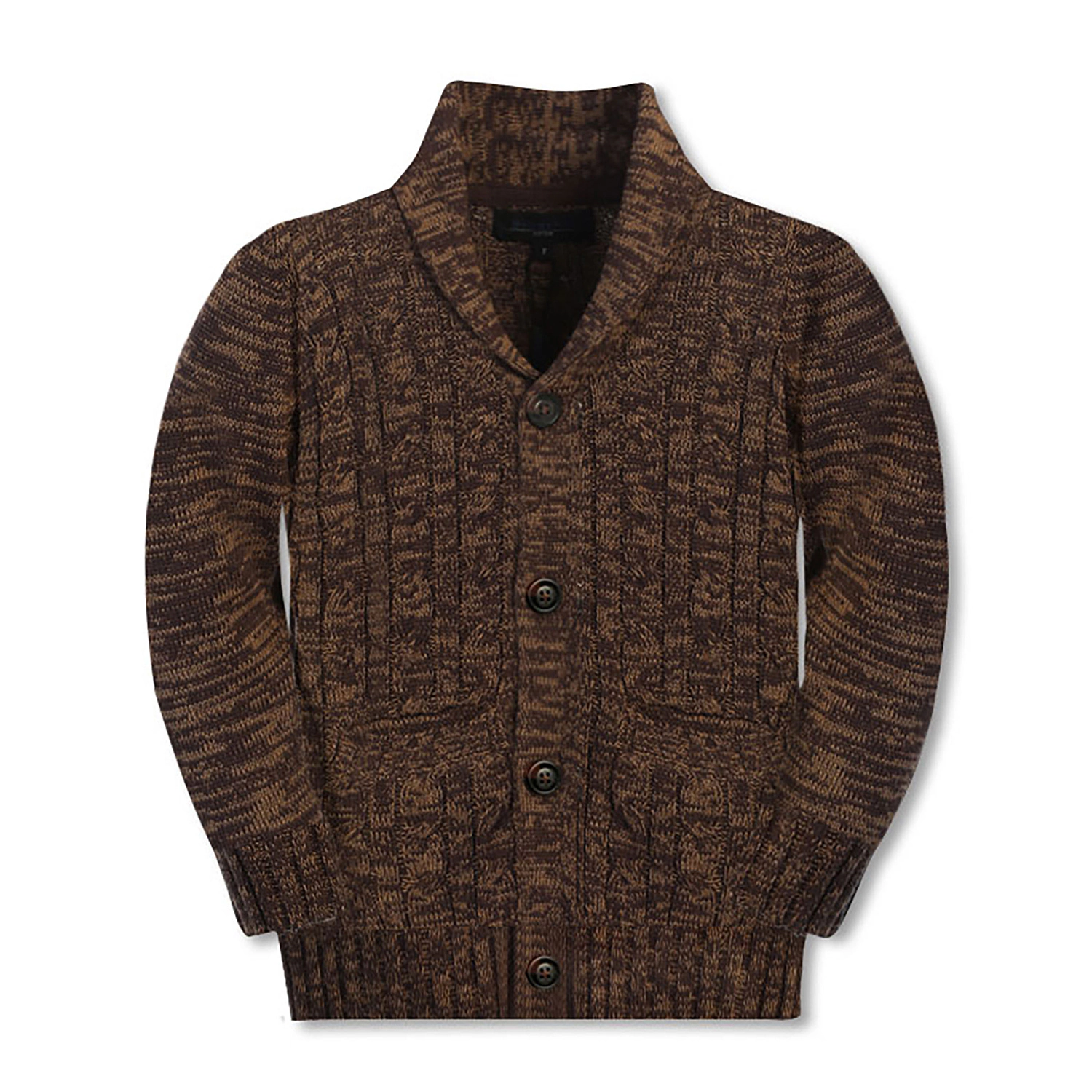 Gioberti Boy's 100% Cotton Knitted Shawl Collar Cardigan Sweater