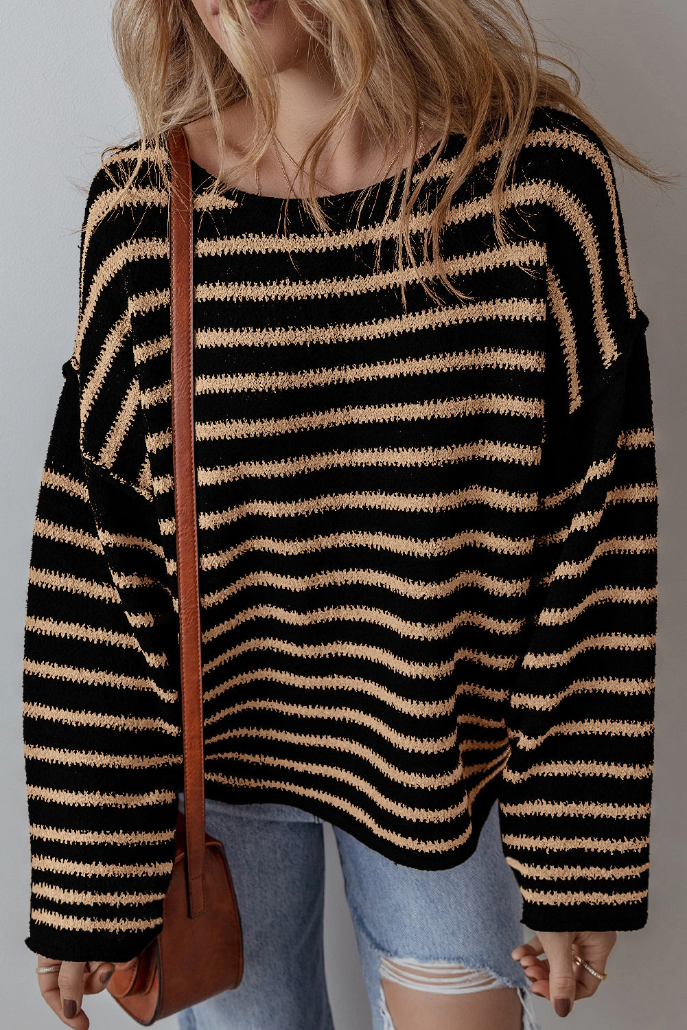 Threaded Pear Women's Wren Drop Shoulder Loose Sweater