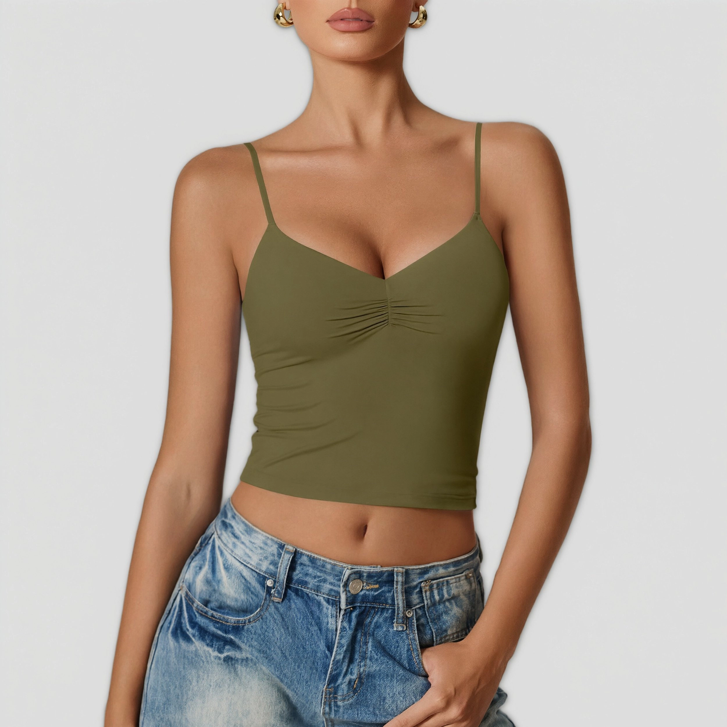 Avidlove Women's V Neck Adjustable Spaghetti Strap Camisole Tank Top
