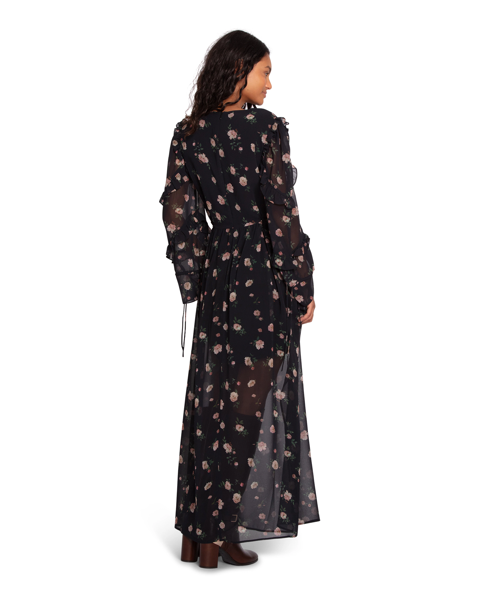 Belle & Bloom Womens Come As You Are Floral Maxi Dress