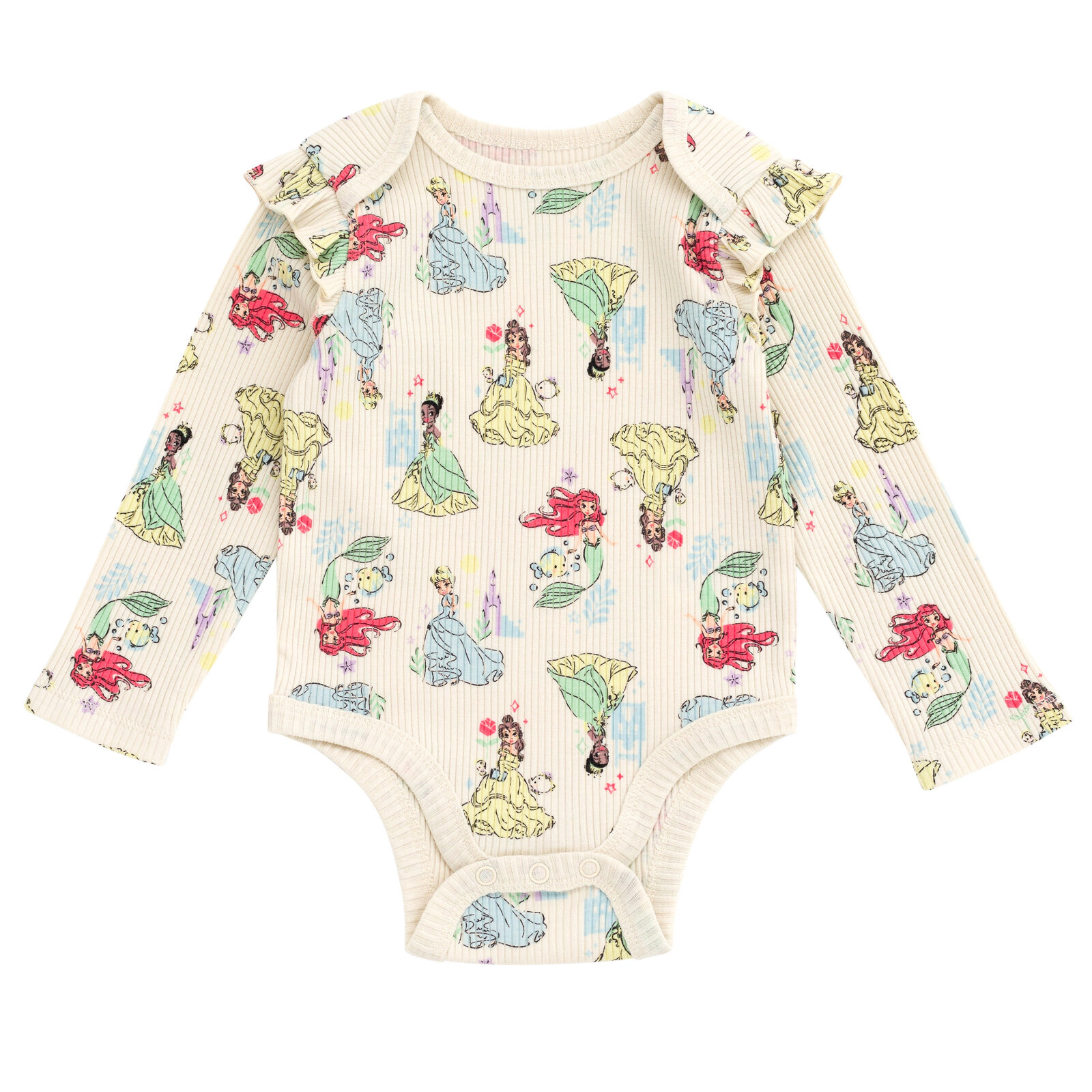 Disney Baby Girls' 3-Piece Bodysuit and Pants Set