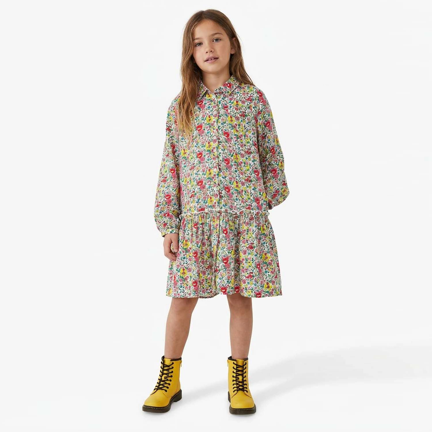 Rockets of Awesome Floral Shirt Dress for Girls
