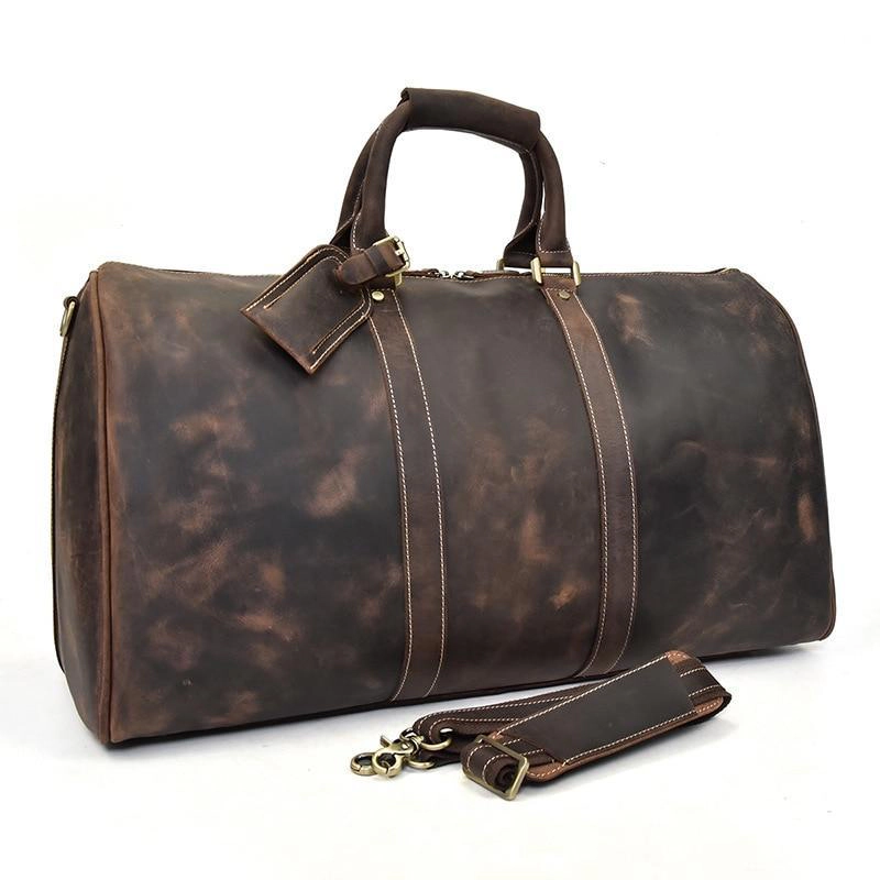 Steel Horse Leather Unisex The Bjarke Weekender | Handcrafted Duffle Bag