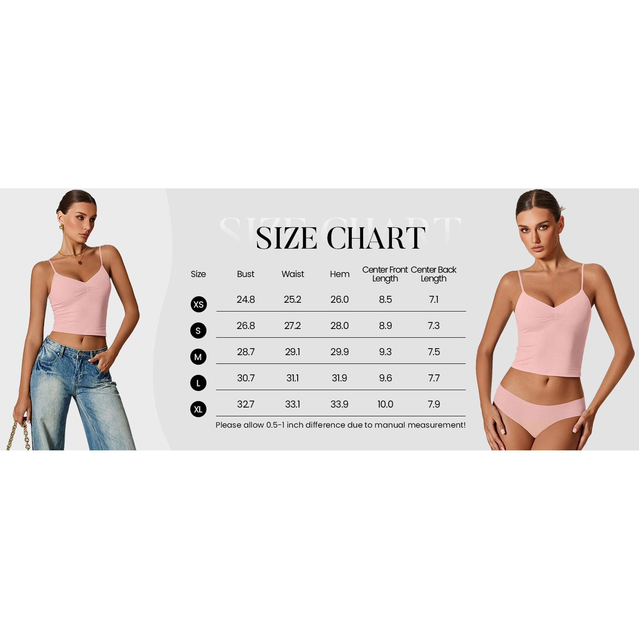 Avidlove Women's V Neck Adjustable Spaghetti Strap Camisole Tank Top