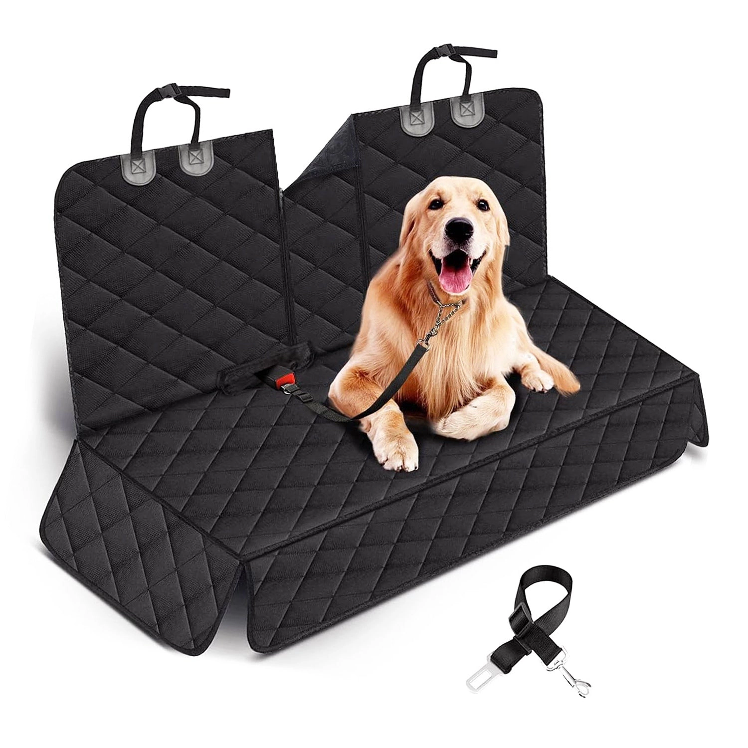 GBruno Waterproof Dog Car Seat Cover With Seat Belt