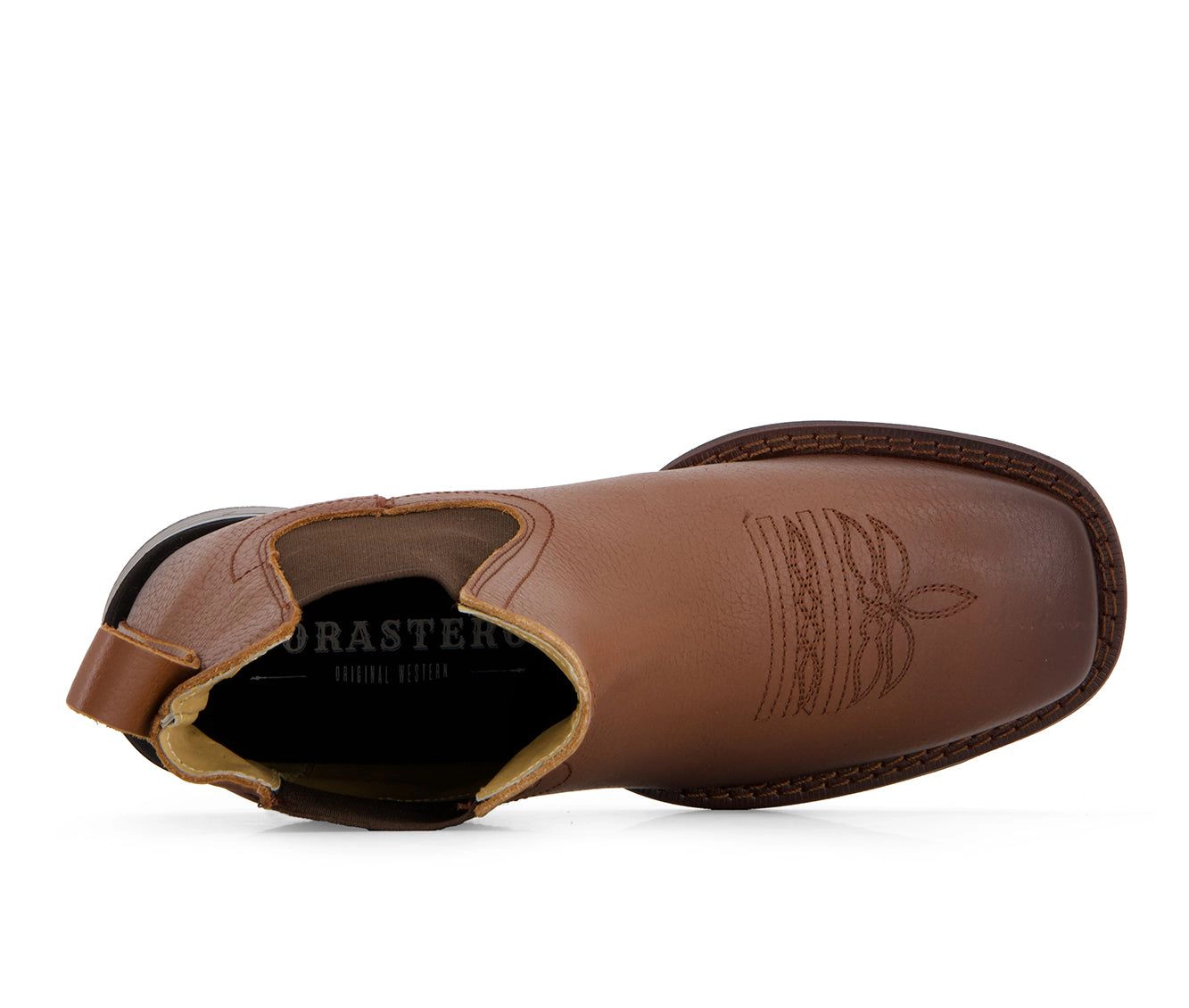 Forastero Mens Genuine Leather Chelsea Boot Western Style With Elastic Shaft