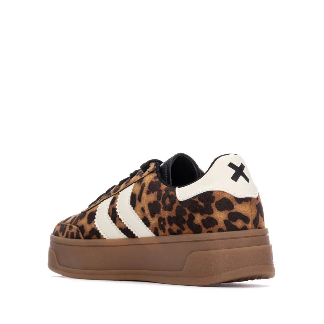 XTI Women's Sneakers Animal Print Casual Walking Shoes