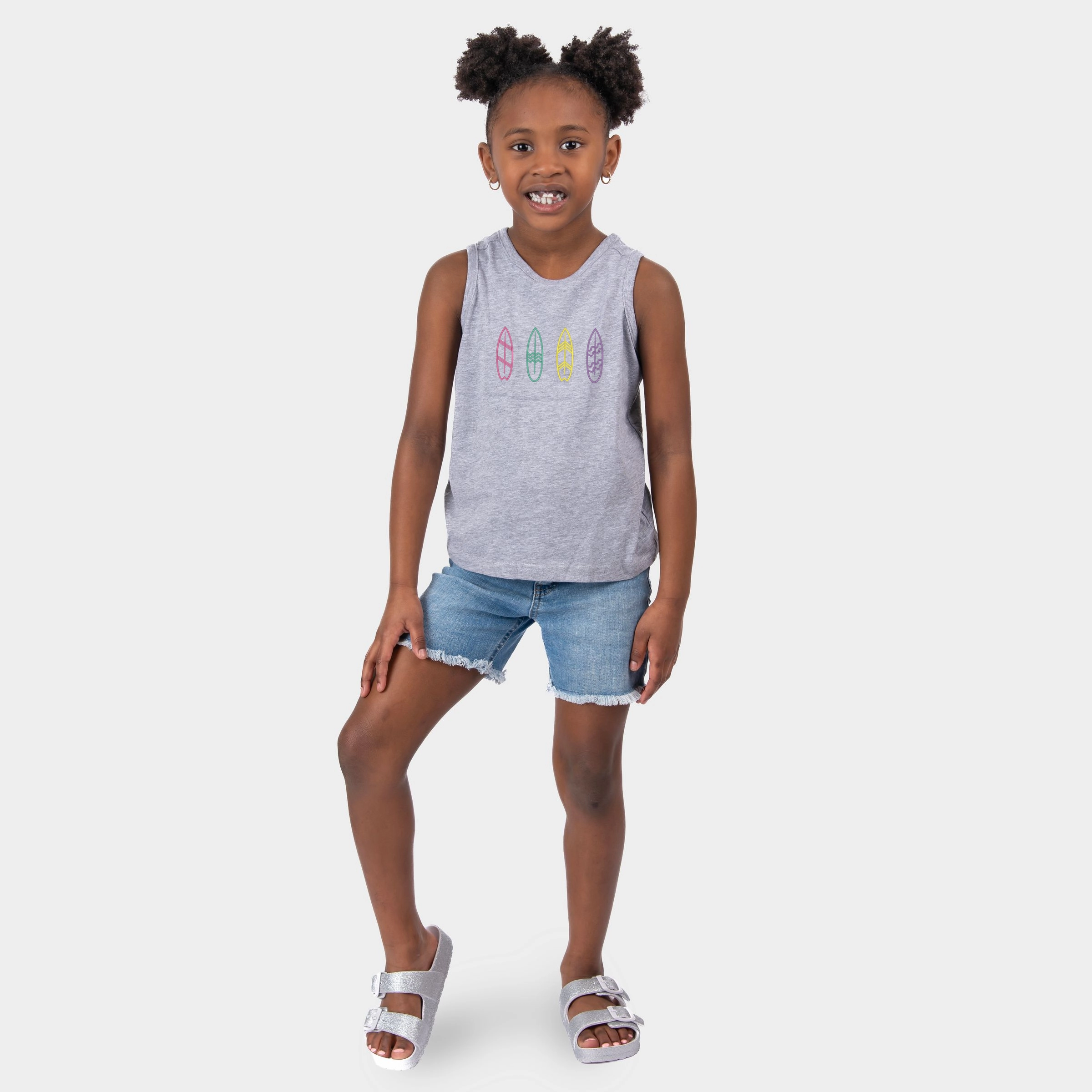 The Juniper Shop - Embroidered Surf Boards Youth Tank Top