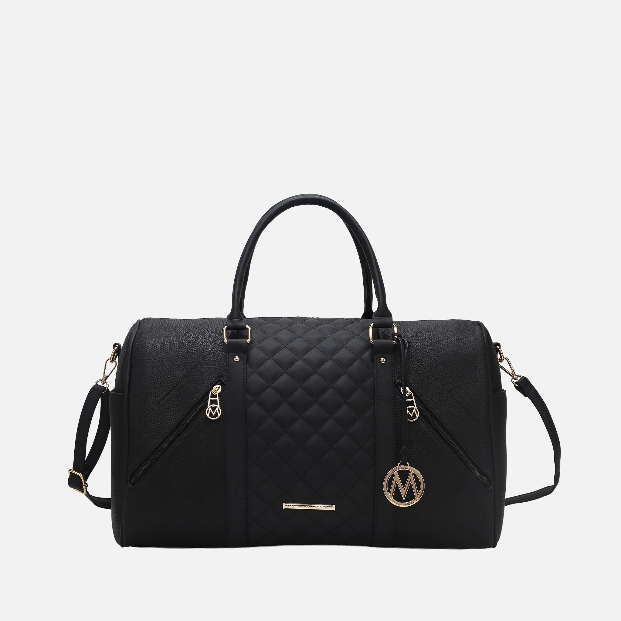 MKF Collection by Mia K Allegra Vegan Leather Weekender Duffle Bag