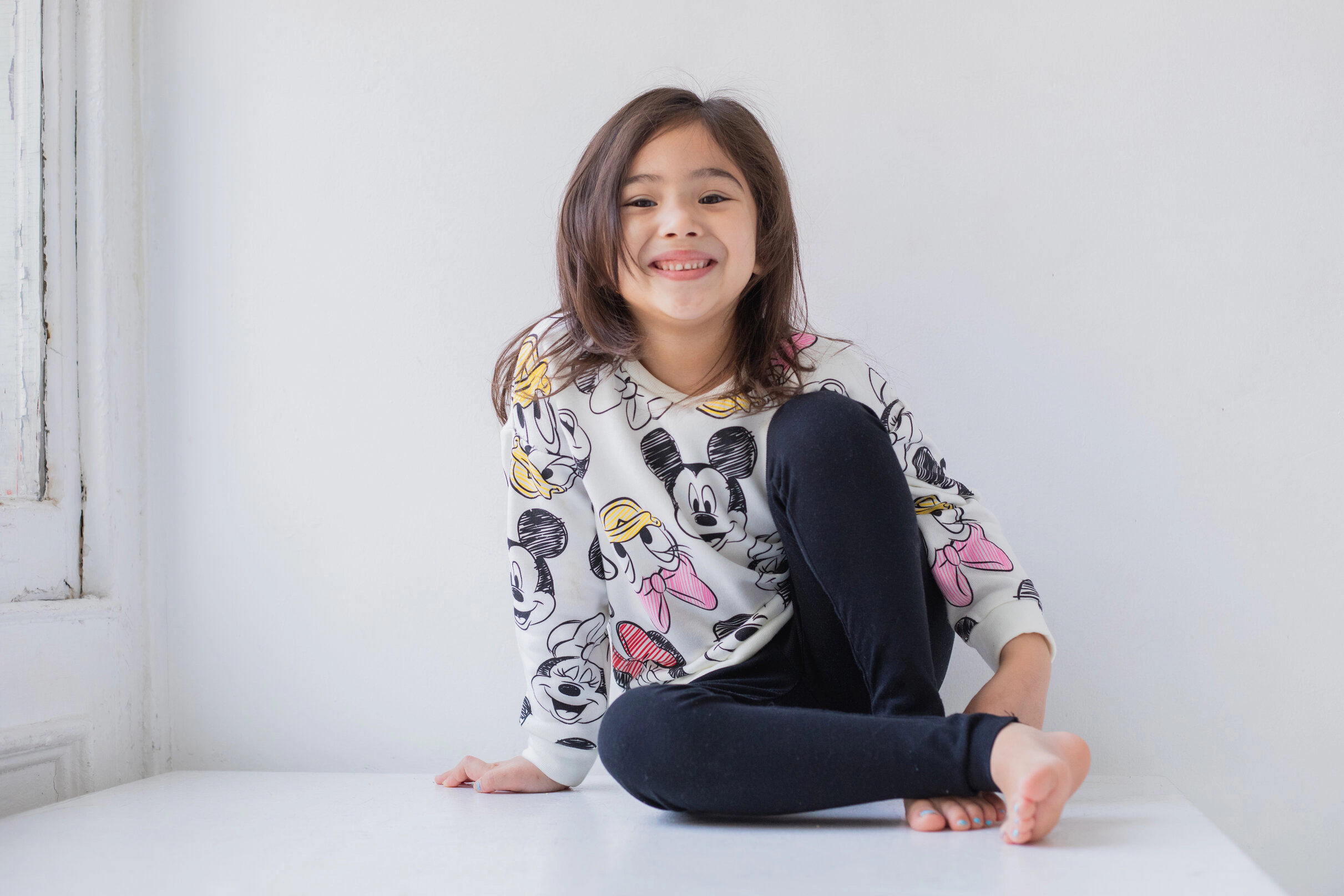 Disney Minnie Mouse Girls' Fleece Sweatshirt and Tulle Leggings Set