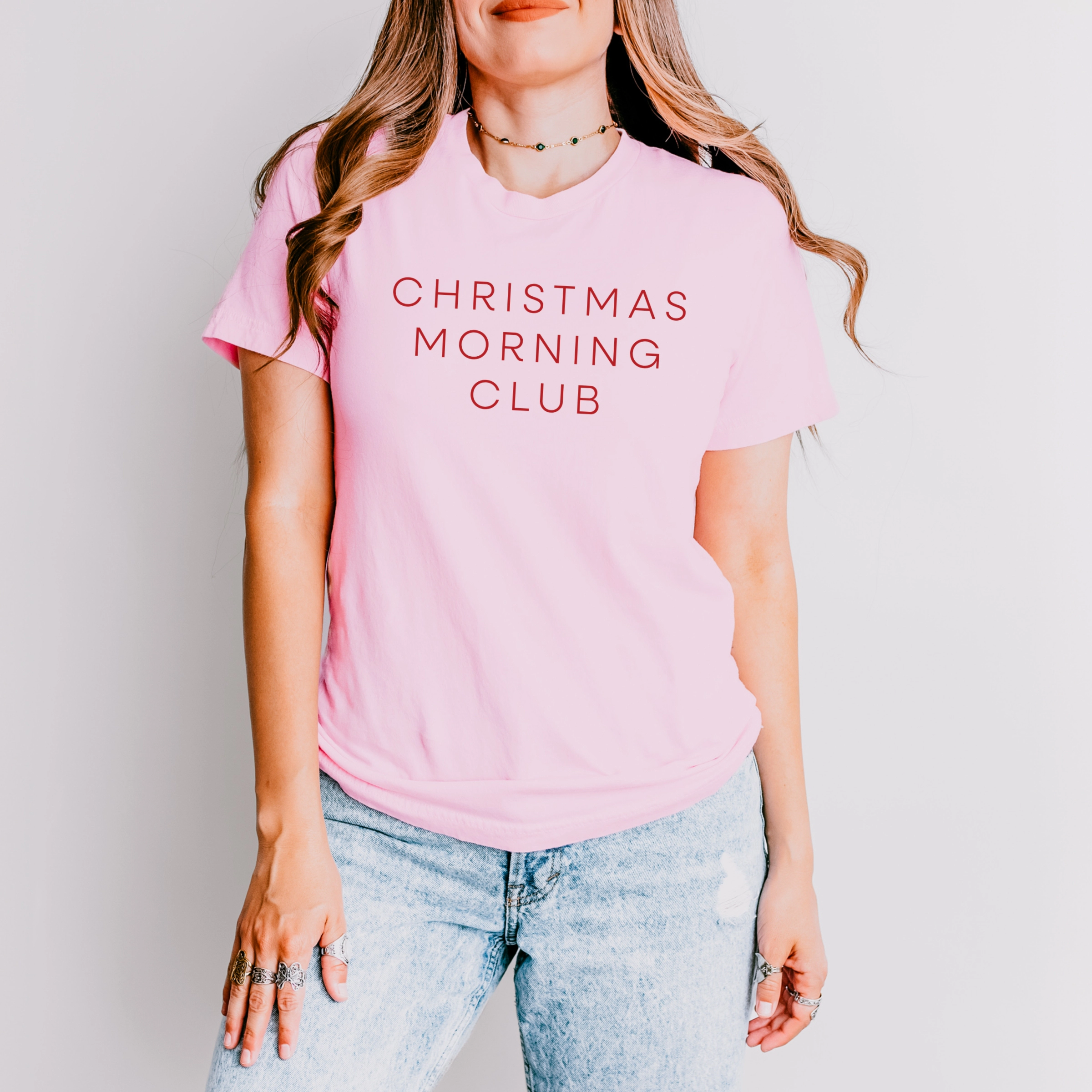 Simply Sage Market - Women's Short Sleeve Graphic T-Shirt Christmas Morning Club