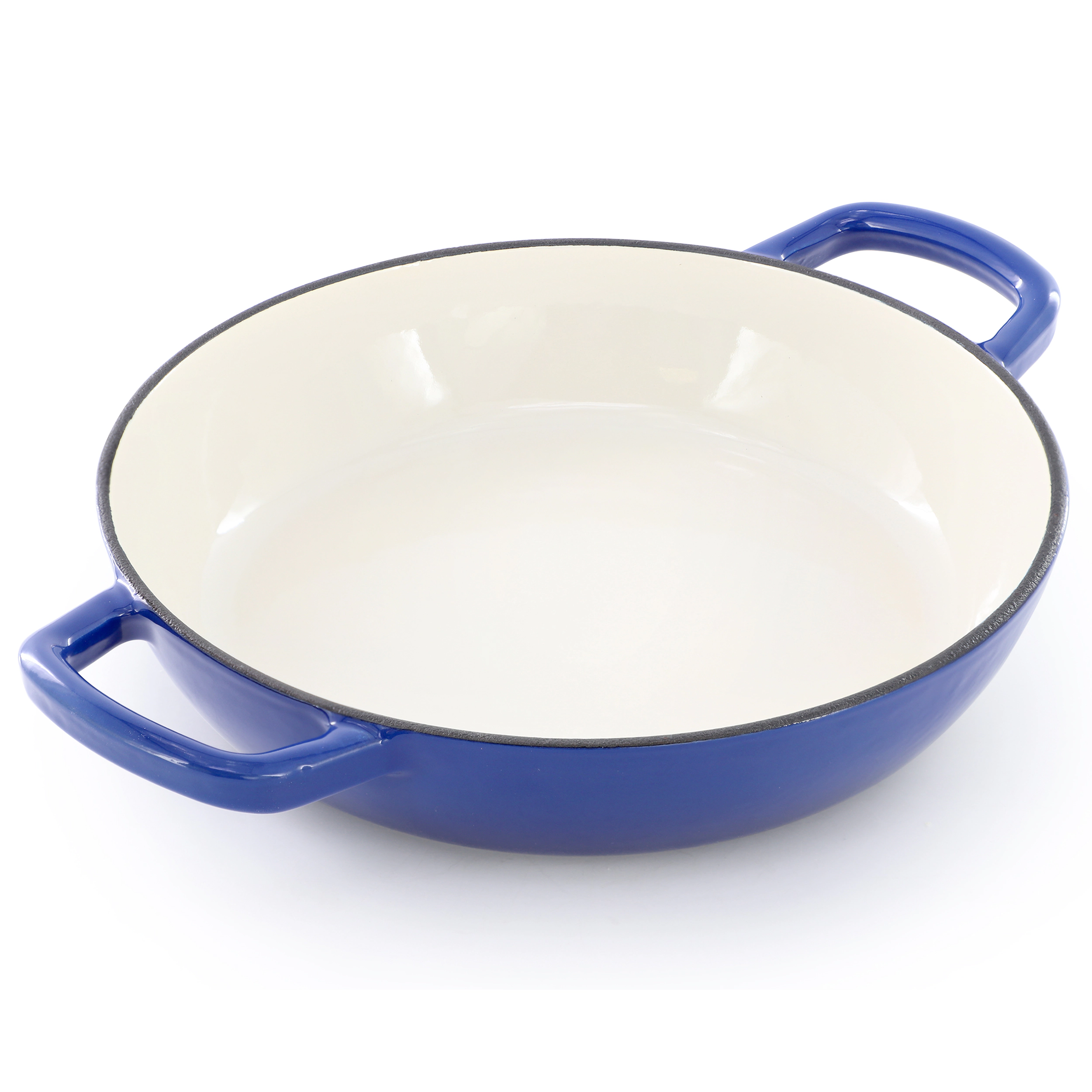 MegaChef 6 Quart Enameled Cast Iron Bread Pot Cream with Baking Mat