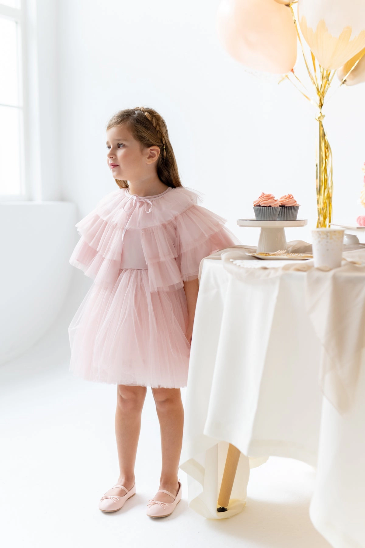 Mini Celebrities Girls Soft Pink Dress Set