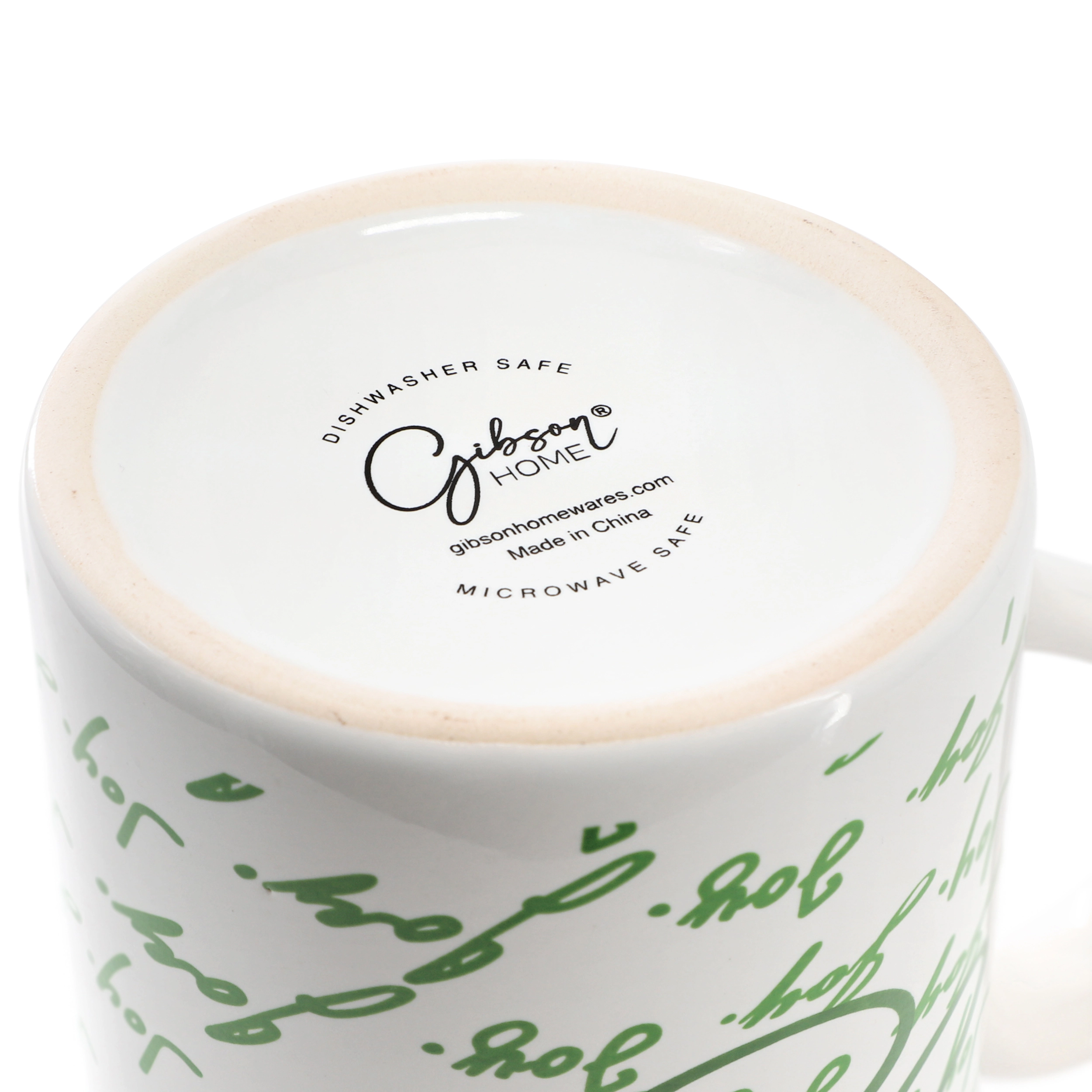 Gibson Home Inspirational Words 4 Piece 16 Ounce Stoneware Mug Set
