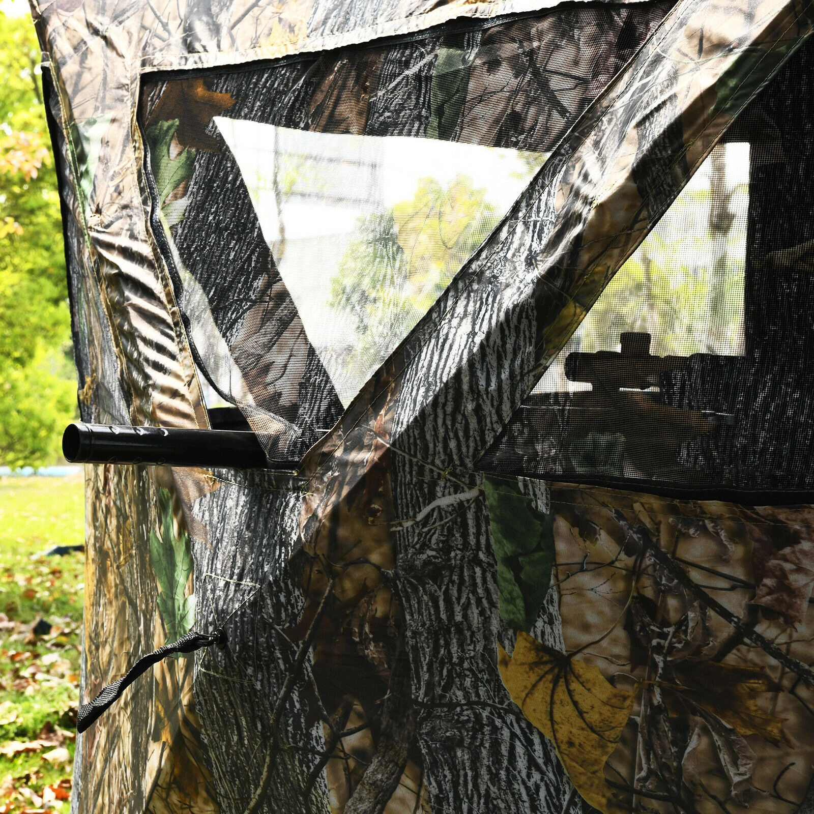 SUGIFT 3 Person Portable Pop-Up Ground Hunting Blind Tent Camouflage