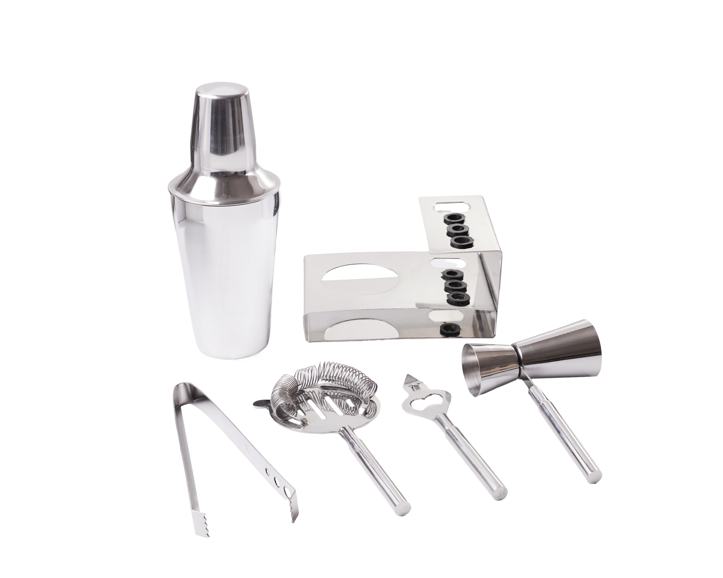 Sol Living Stainless Steel Cocktail Shaker 6-Piece Gift Set