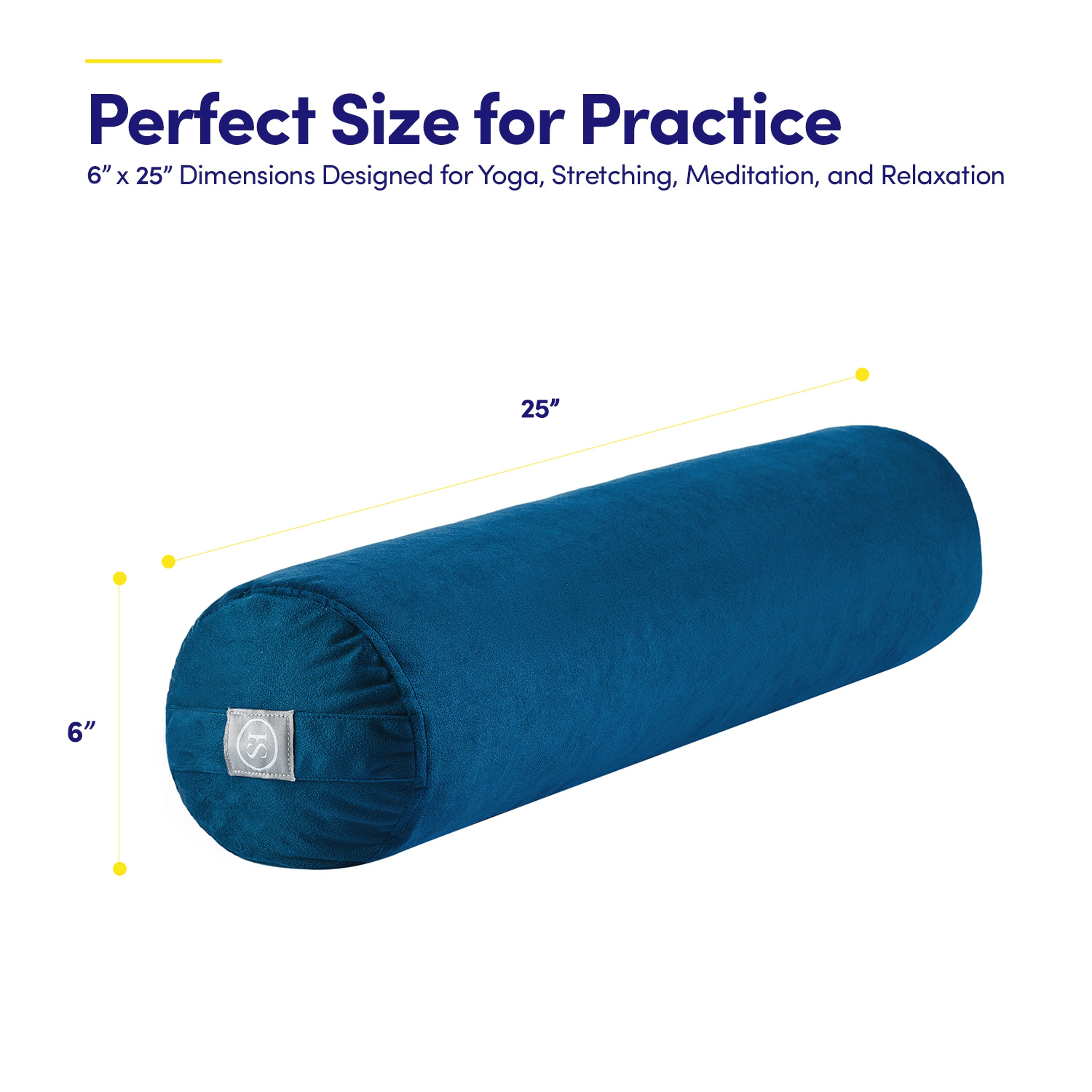 Sweet Home Collection Yoga Bolster Meditation Pillow
