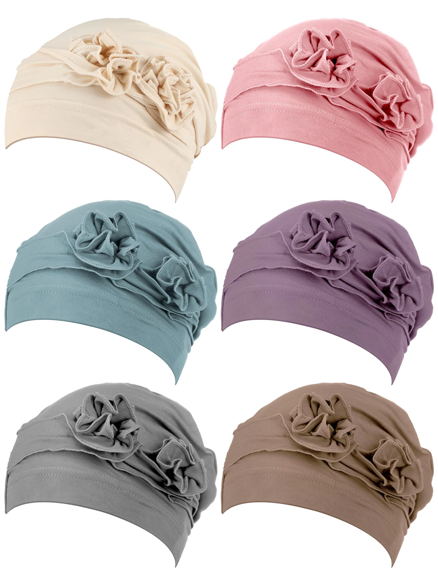 PIGFDK 6 Chemo Headwear For Women Turbans