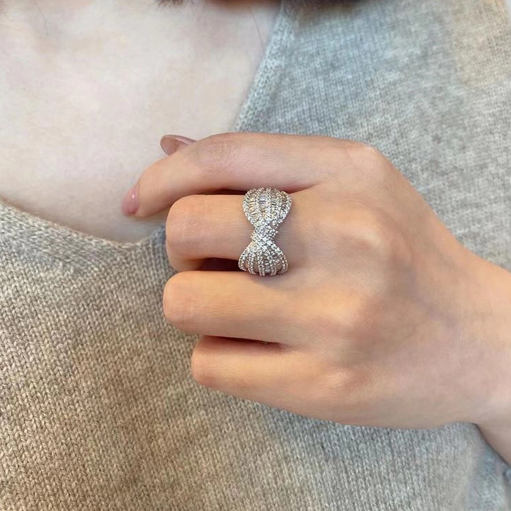 Luxury Niche Bow Rings for Women Simple Finger Rings