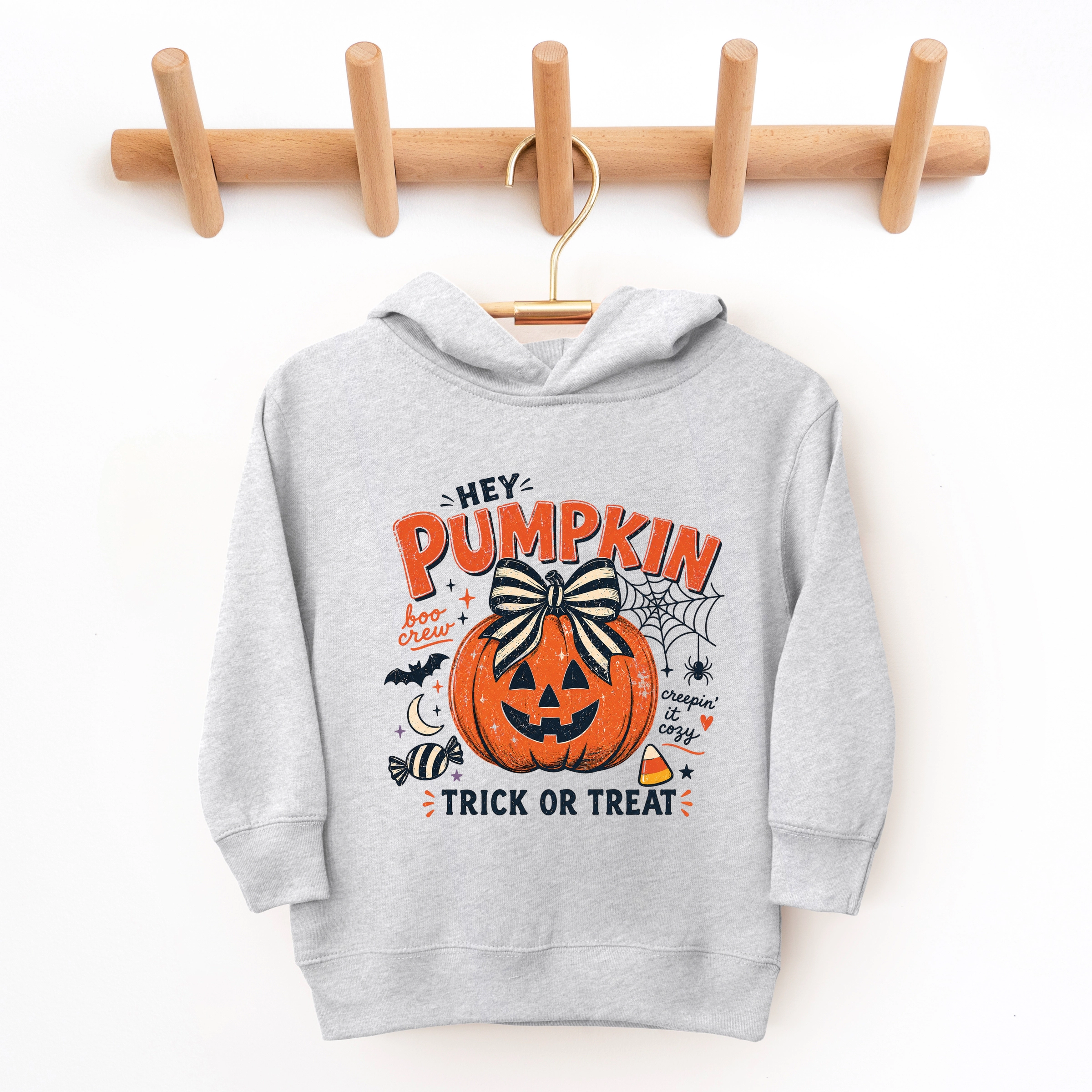 The Juniper Shop - Toddler Hoodie Hey Pumpkin Trick or Treat