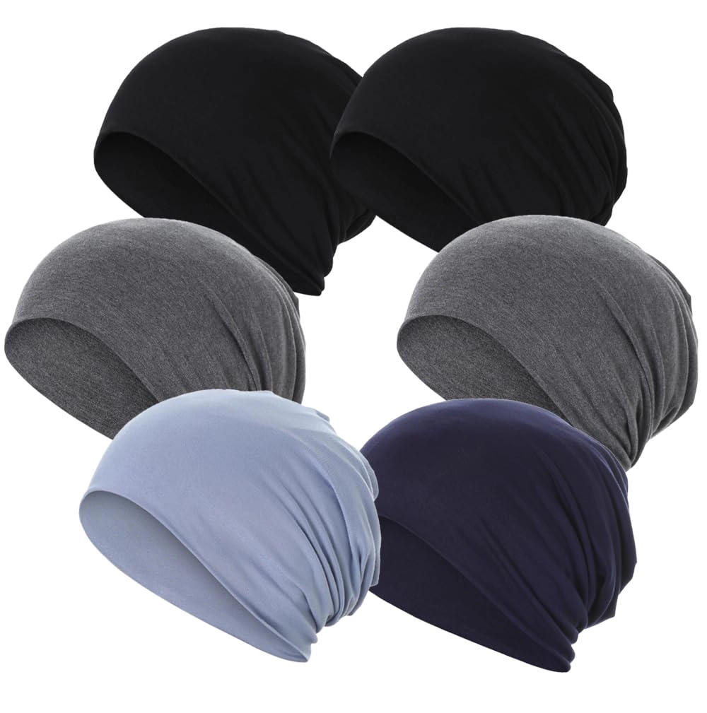 PIGFDK 6Slouchy Beanie Soft Sleep Caps Chemo Headwear Cap Hats