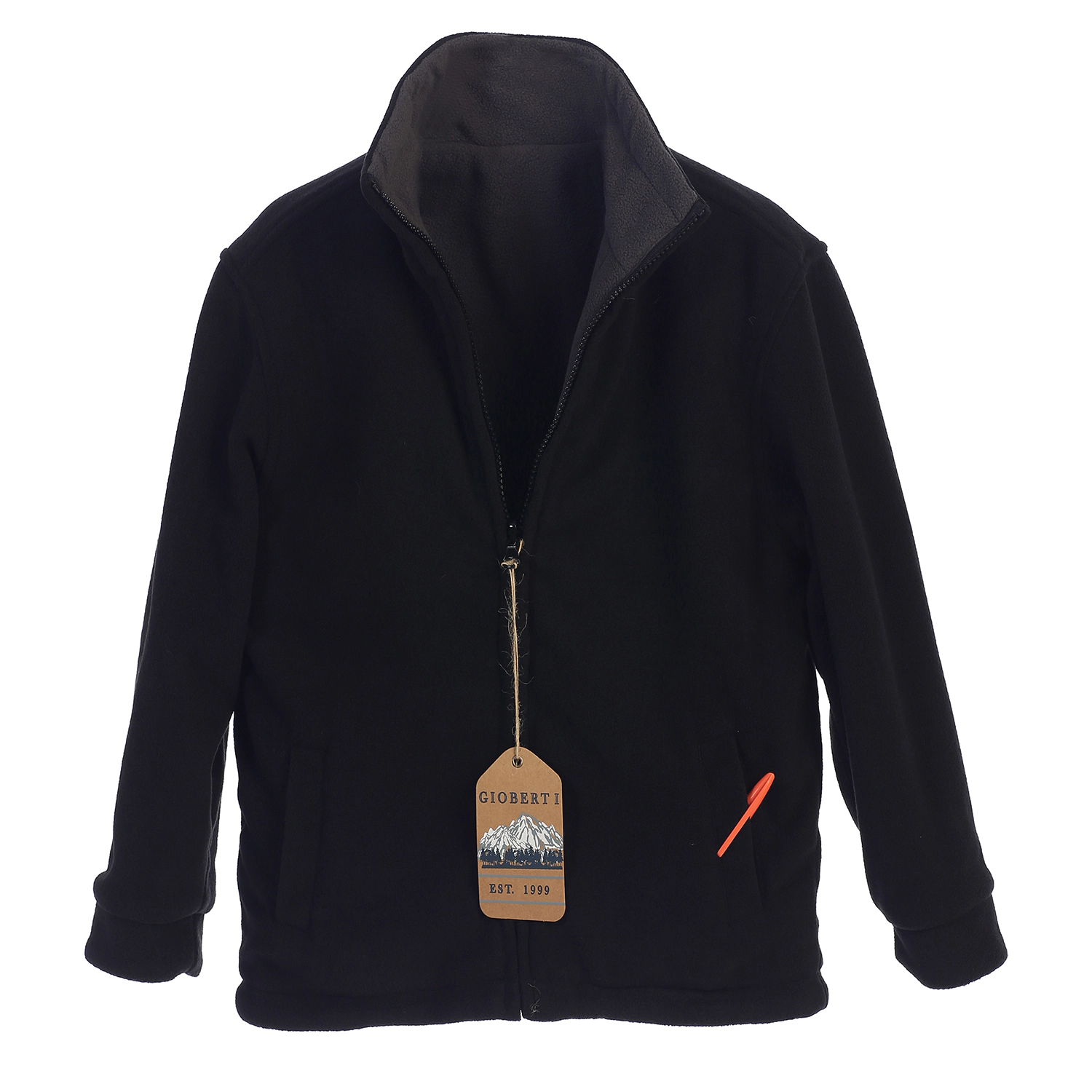 Gioberti Boy's Zip Up Reversible Polar Fleece Heavy Jacket