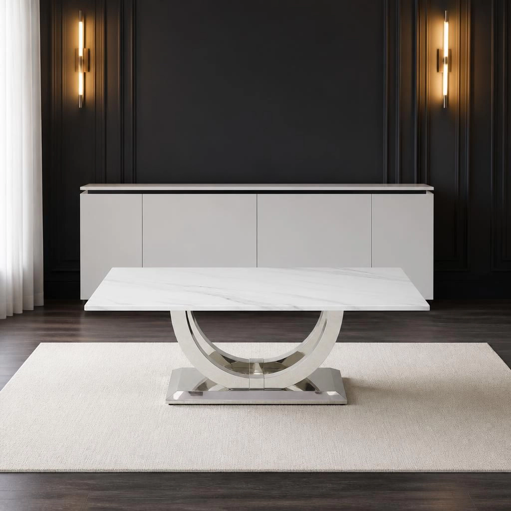 GOODSILO Modern Durable Rectangular Low Profile Coffee Table