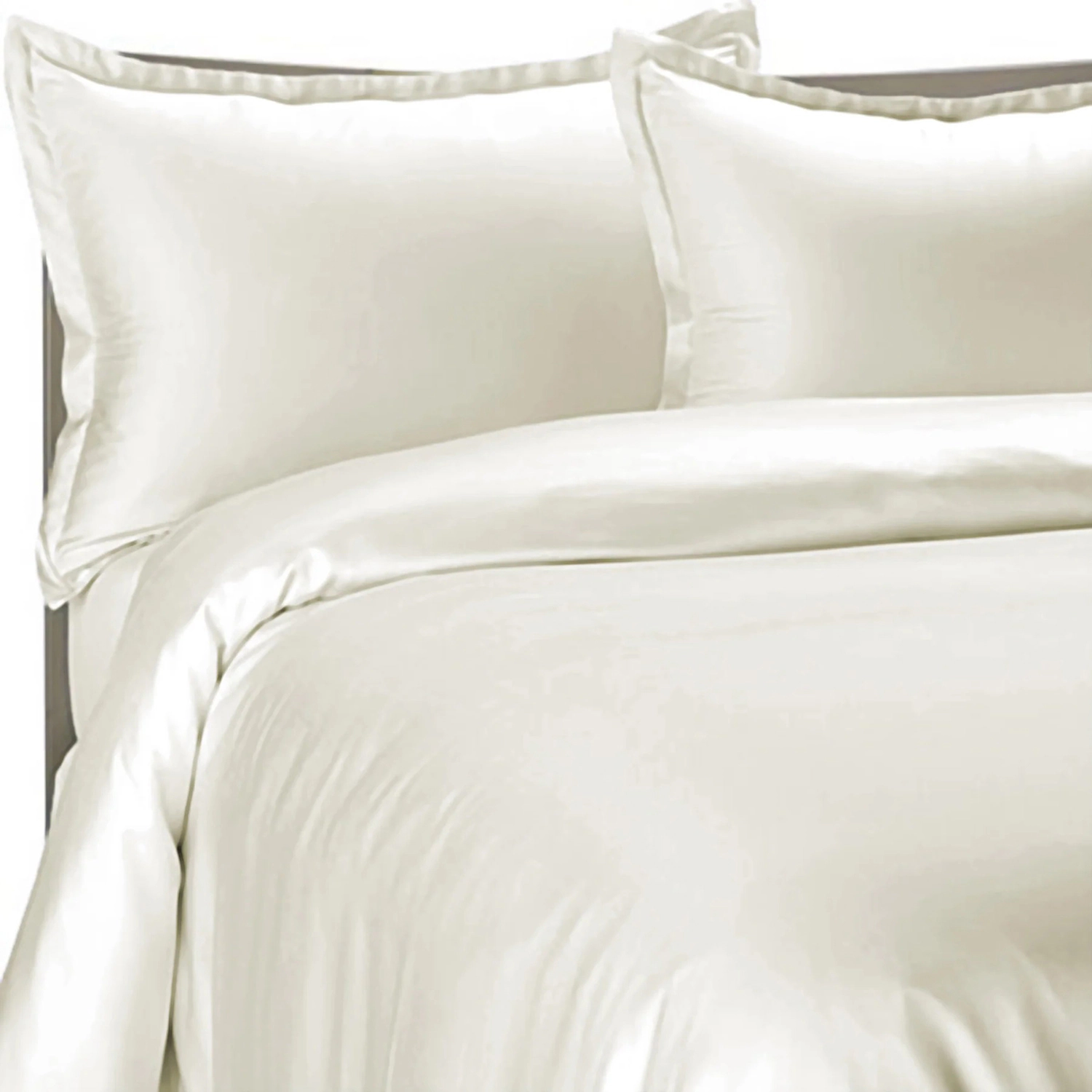 Brielle Home 300 Thread Count Modal Sateen Duvet Cover Set with Sham Twin 68 x 86