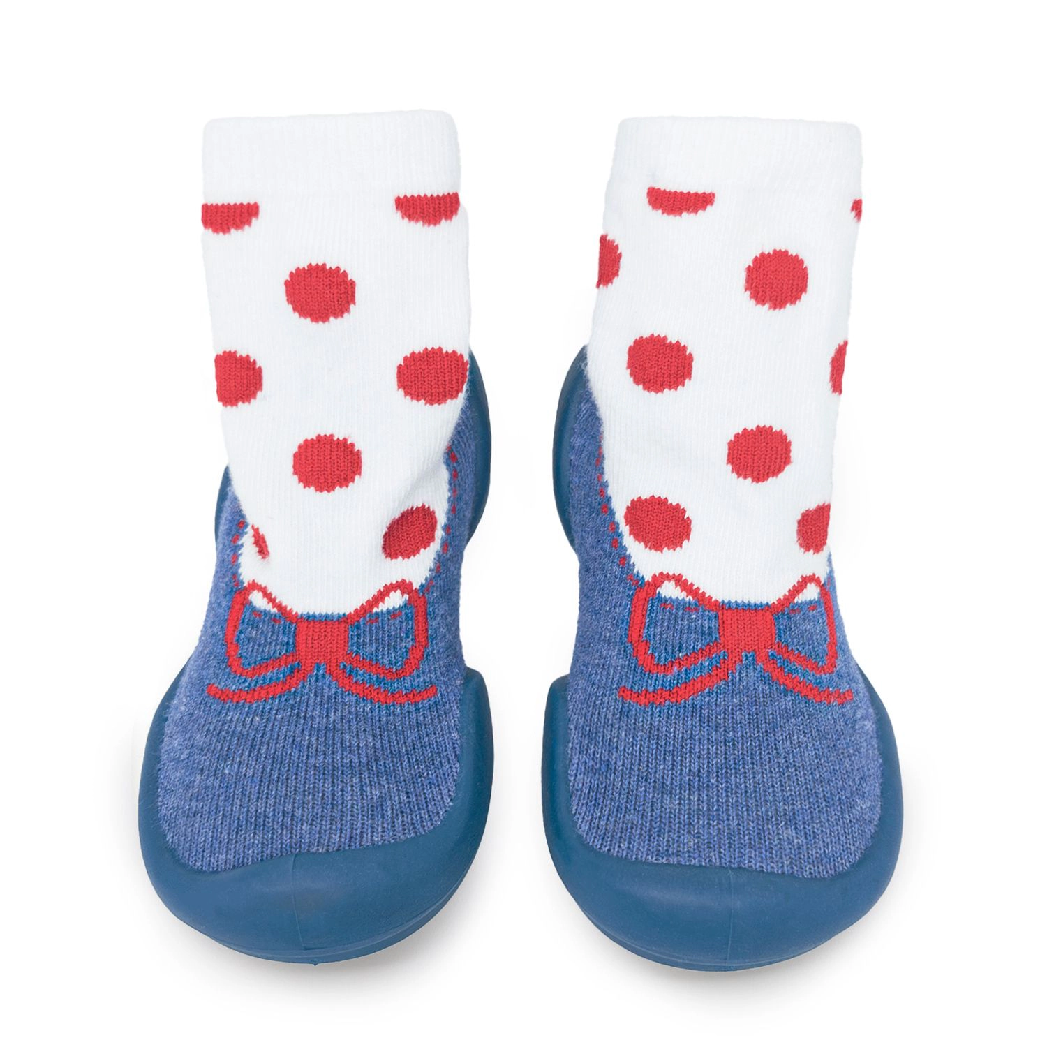 Komuello Toddler Girl First Walk Sock Shoes - Snow White
