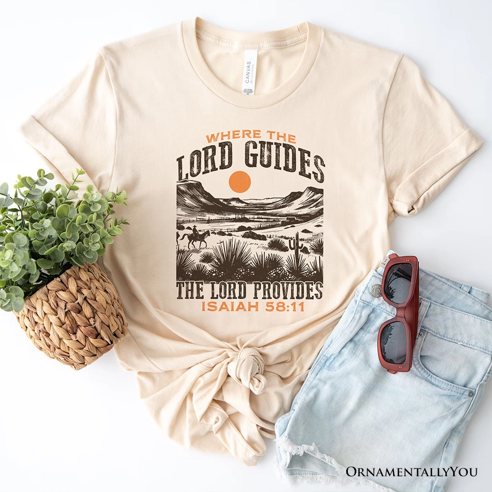 OrnamentallyYou Unisex The Lord Provides Christian T-Shirt