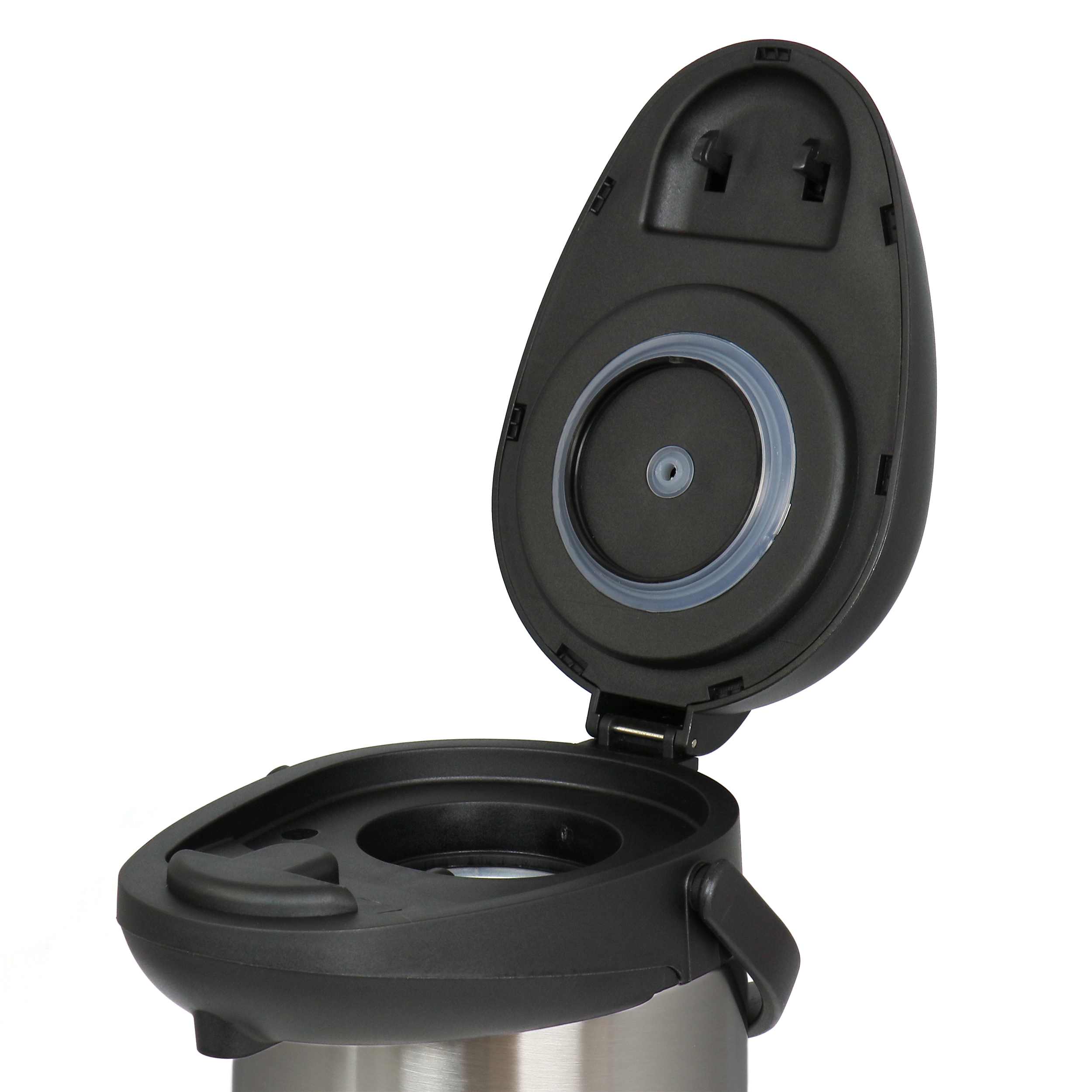 MegaChef 5.3 Quart Stainless Steel Vacuum Body Pump Cap Air Pot