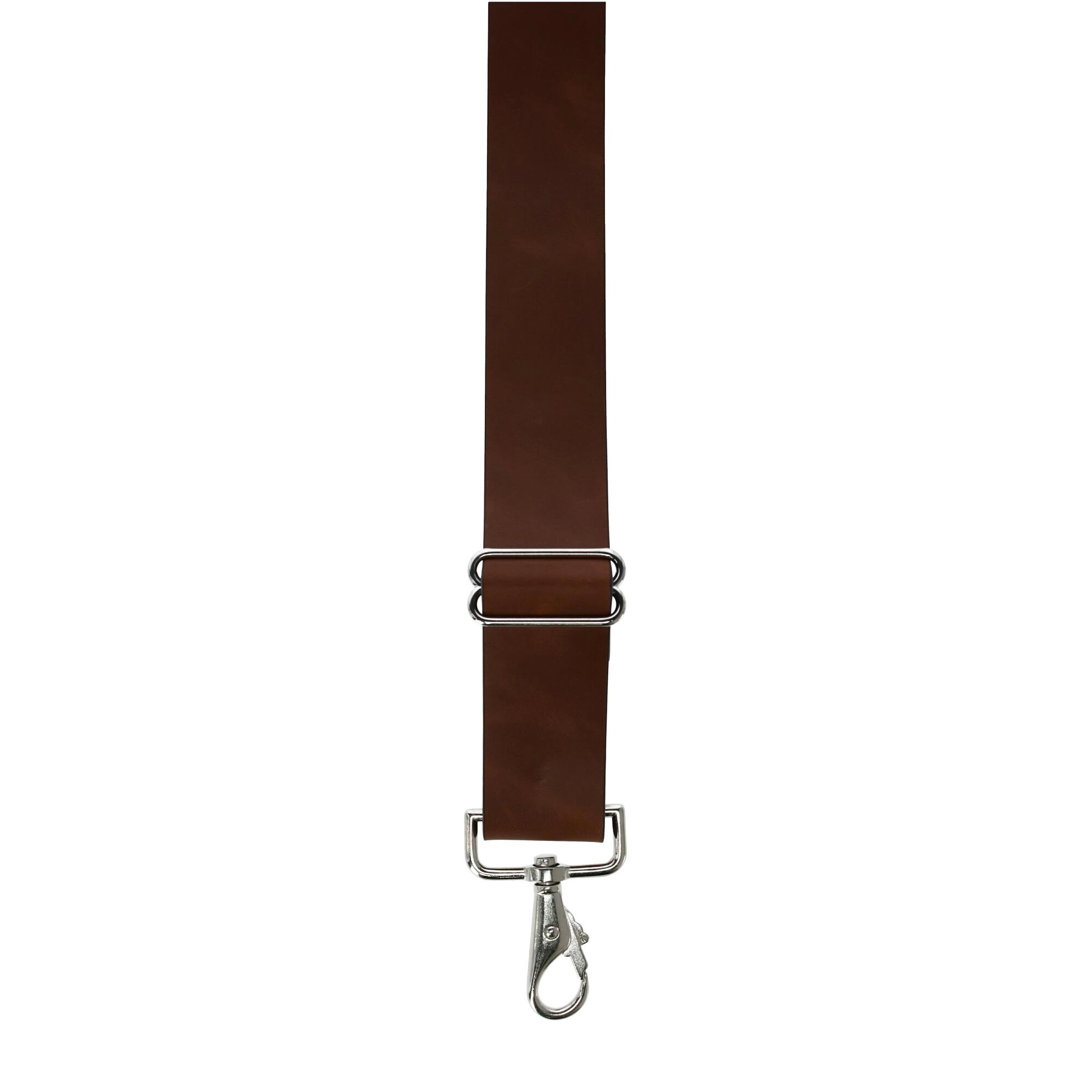 CTM® Men's Smooth Leather Wide Width Suspenders w Metal Swivel Hook Ends