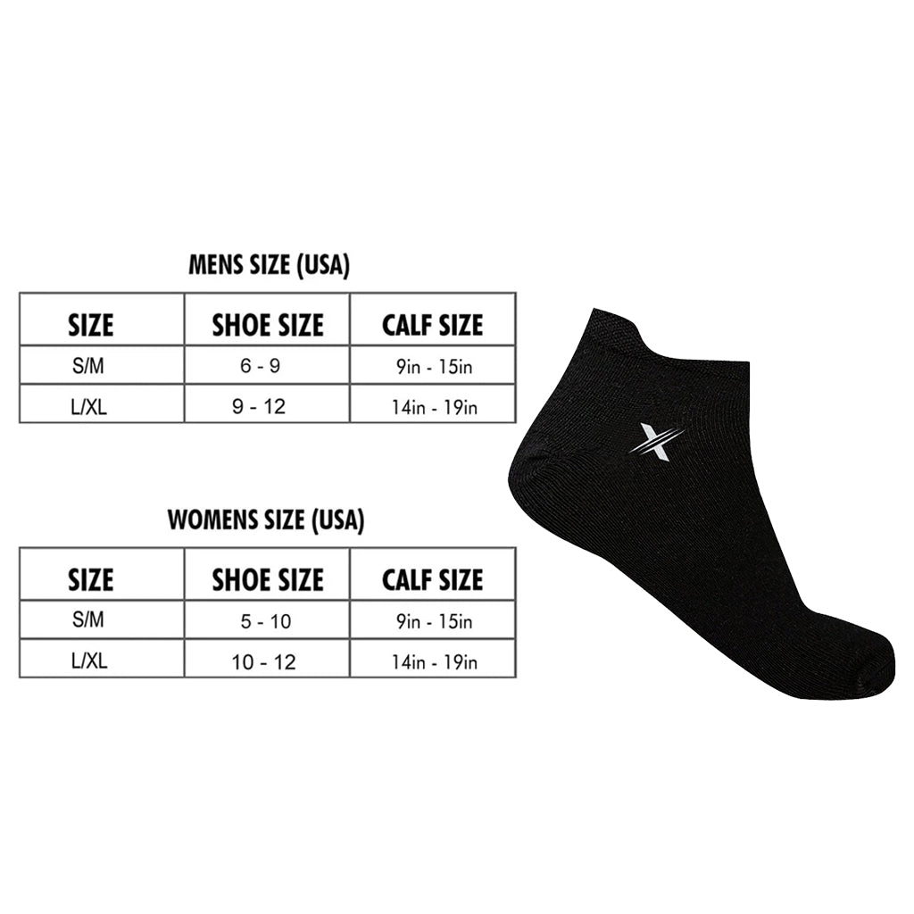 Extreme Fit Cushioned Ankle Compression Sock - 6 Pair