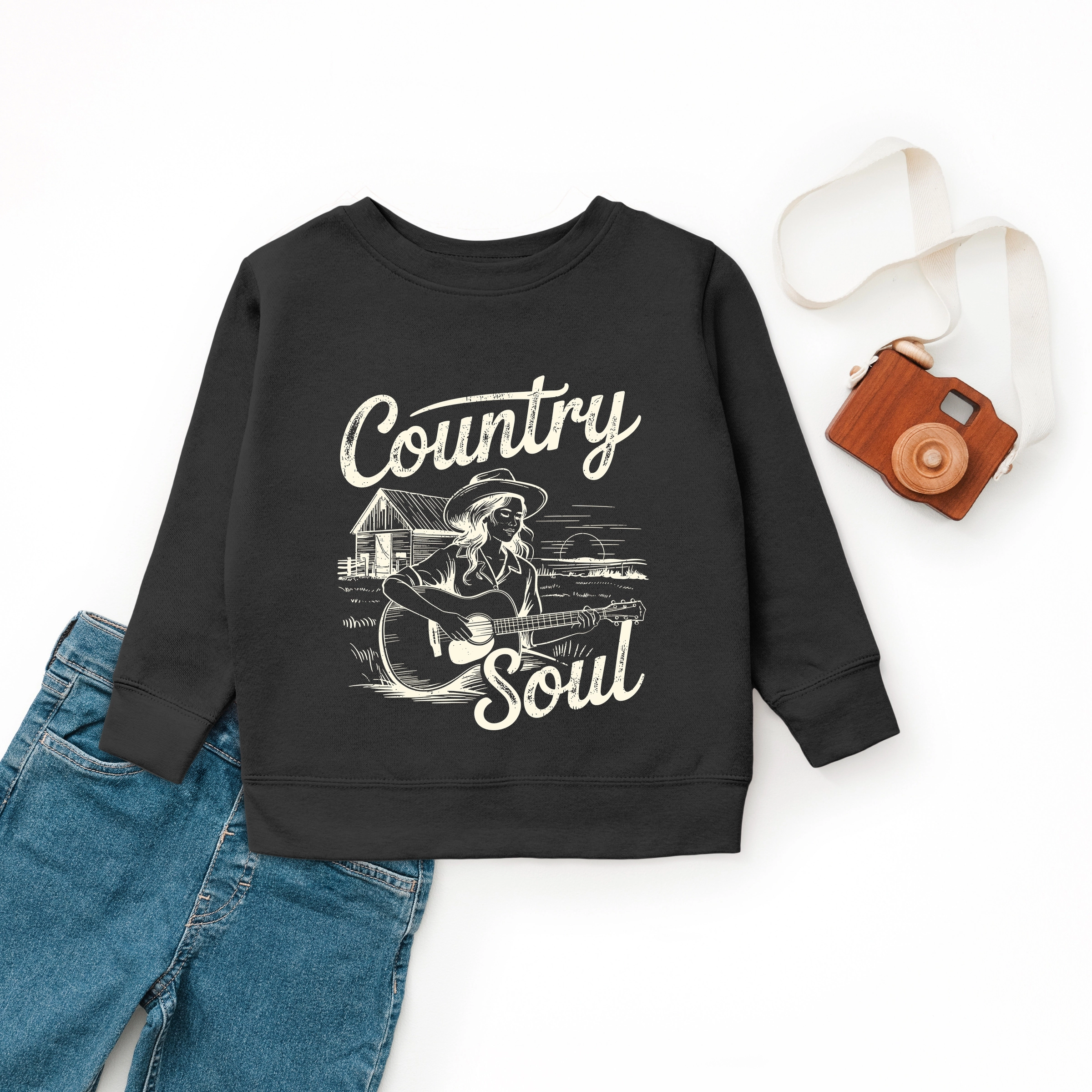 The Juniper Shop - Country Soul Guitar Youth Graphic Sweatshirt