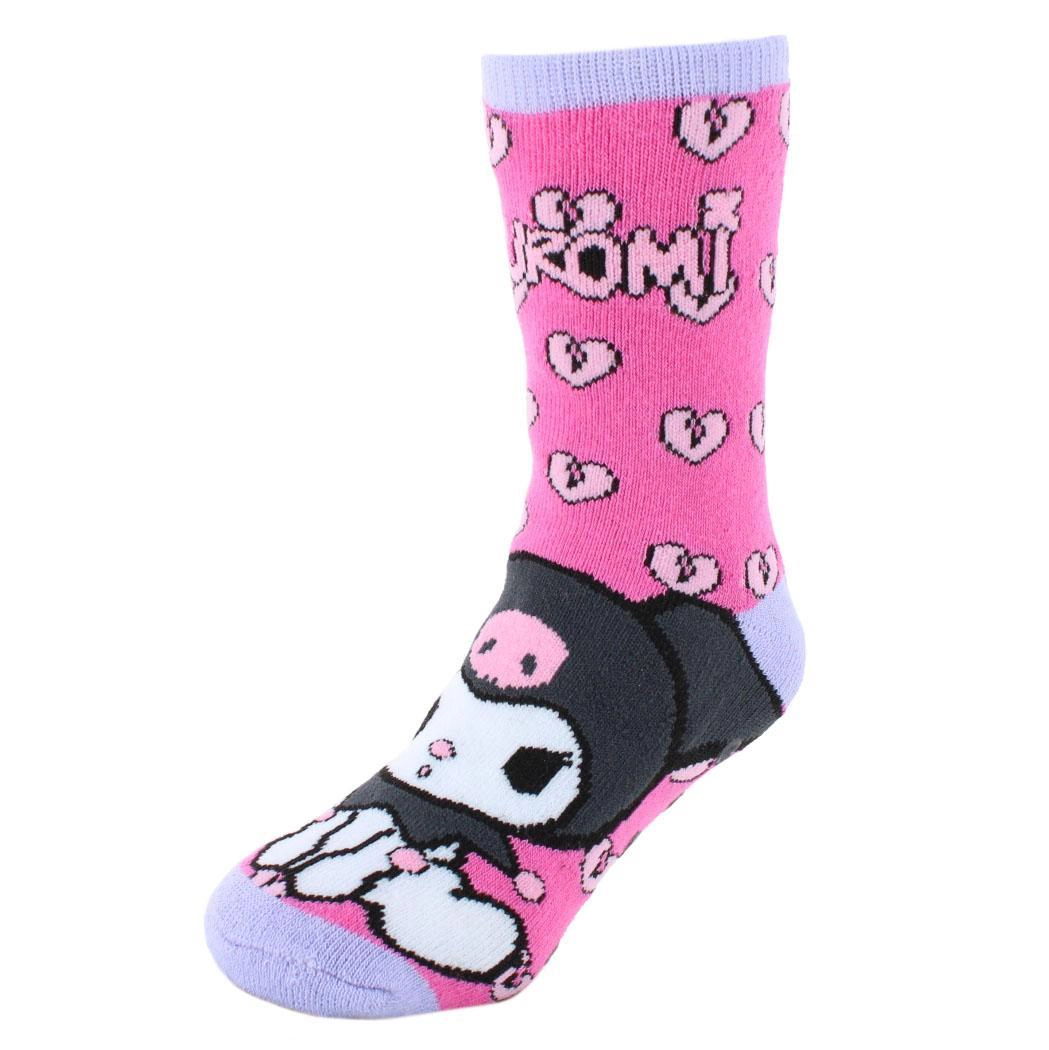 Textiel Trade Girl's Sanrio Hello Kitty Kuromi Non-Slip Socks (2 Pair)