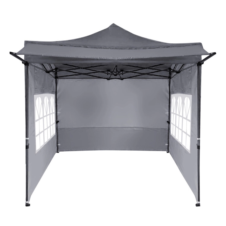 Hivvago 10 x FT Pop up Canopy Tent with Sidewalls and Awning for Party Picnic Event