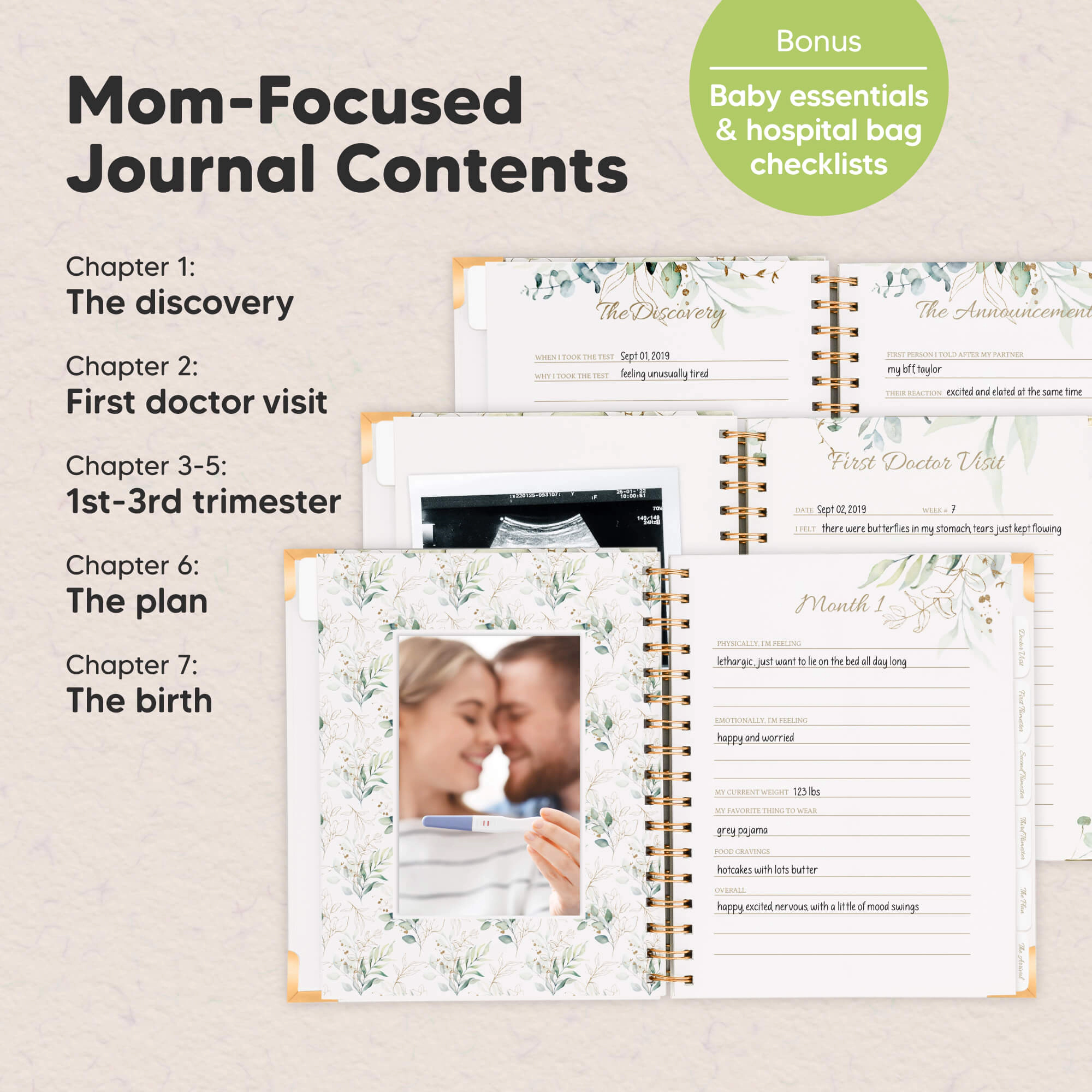 KeaBabies Inspire Pregnancy Journal