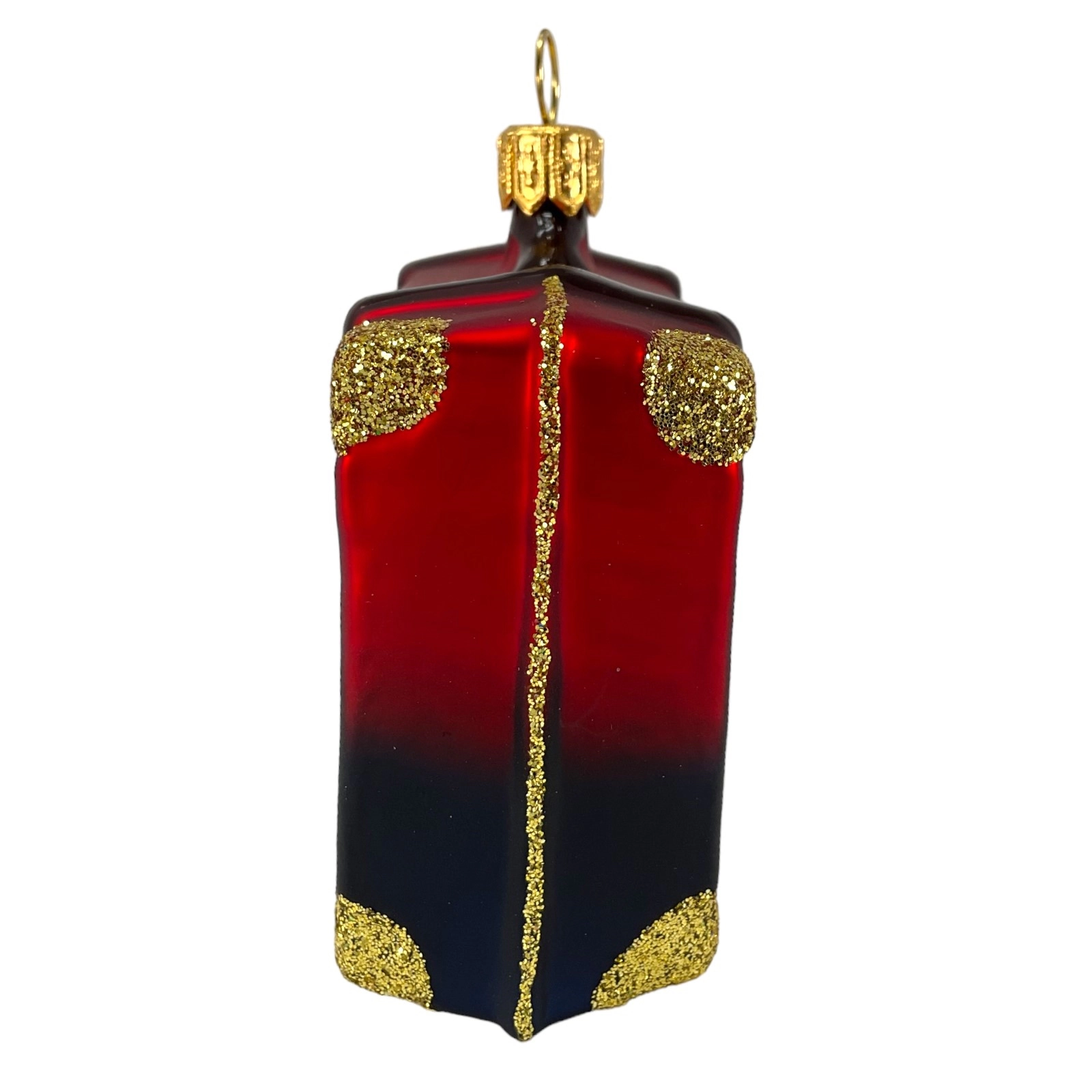 Pinnacle Peak Trading Company England Travel Suitcase Polish Glass Christmas Ornament London UK