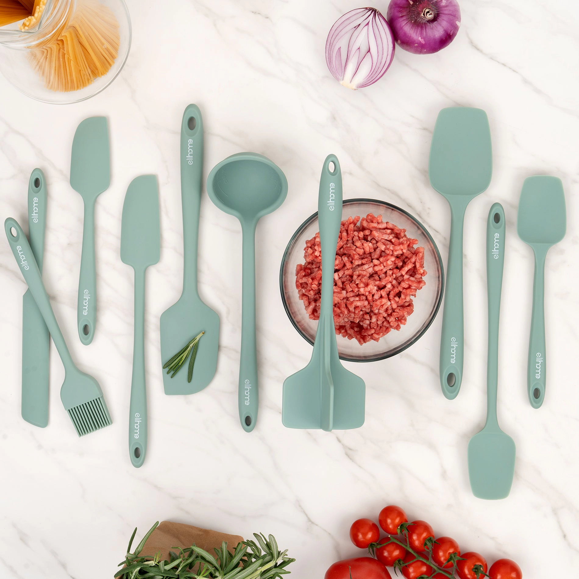 Elihome Silicone 4-Blade Ground Meat Chopper & Masher