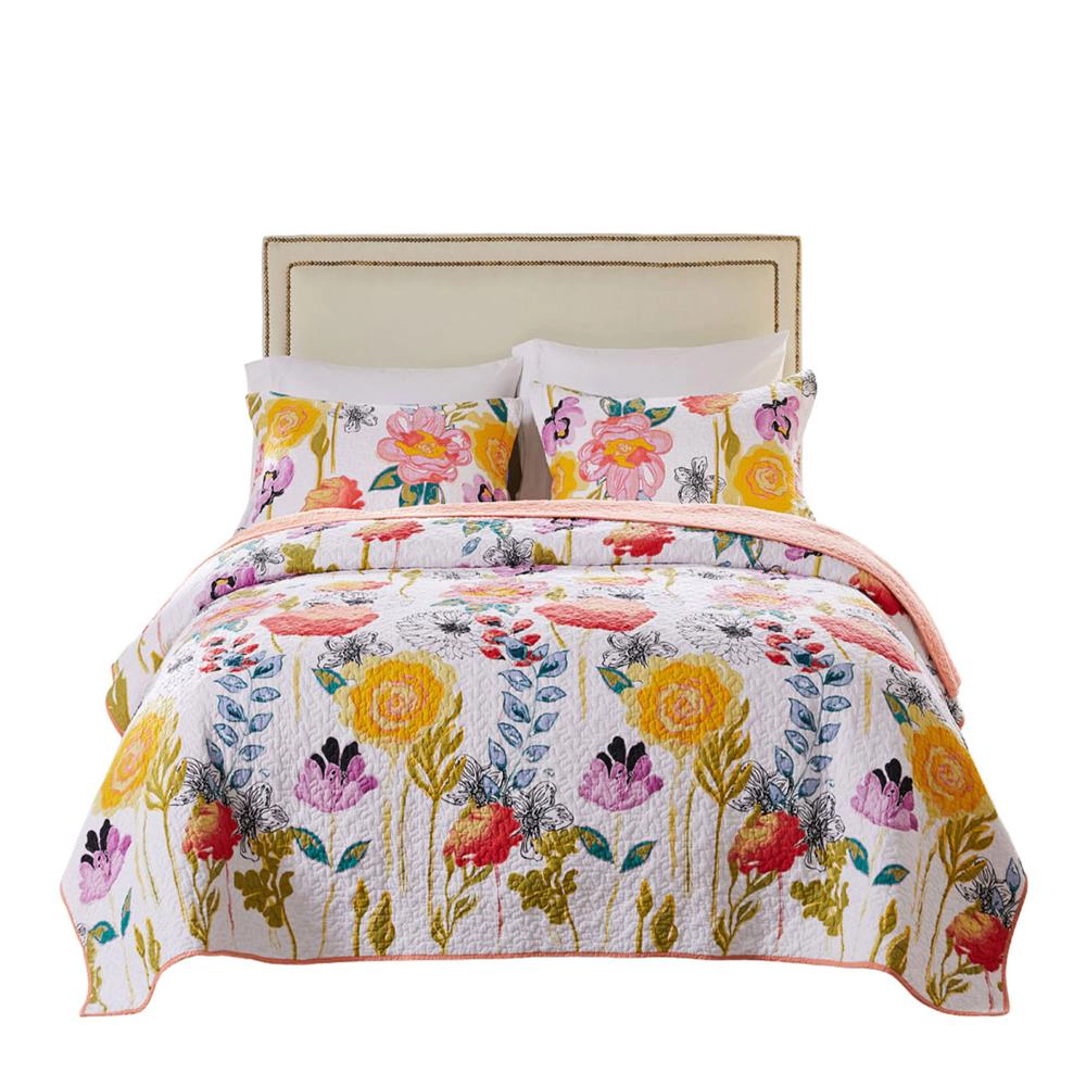 Greenland Home Fashion Watercolor Dream Quilt Set