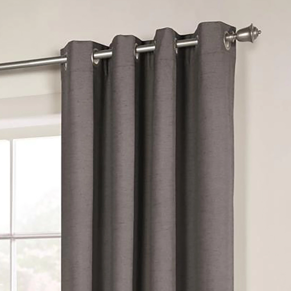 Thermalogic Ventura Triple Pass Foamback Blackout Top Panel With 8 Metal Grommets - 104x95", Dark Grey