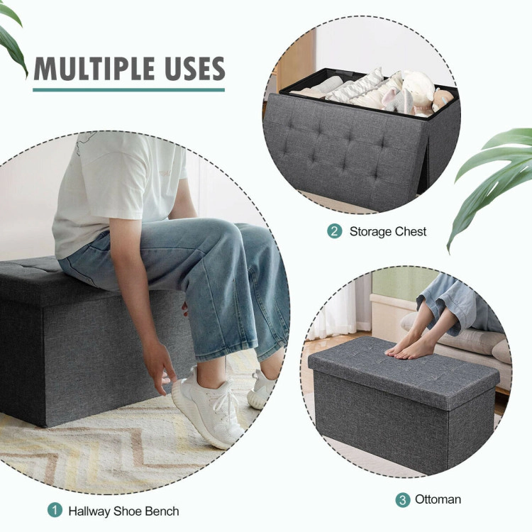 Hivvago 31.5 Inch Fabric Foldable Storage with Removable Bin