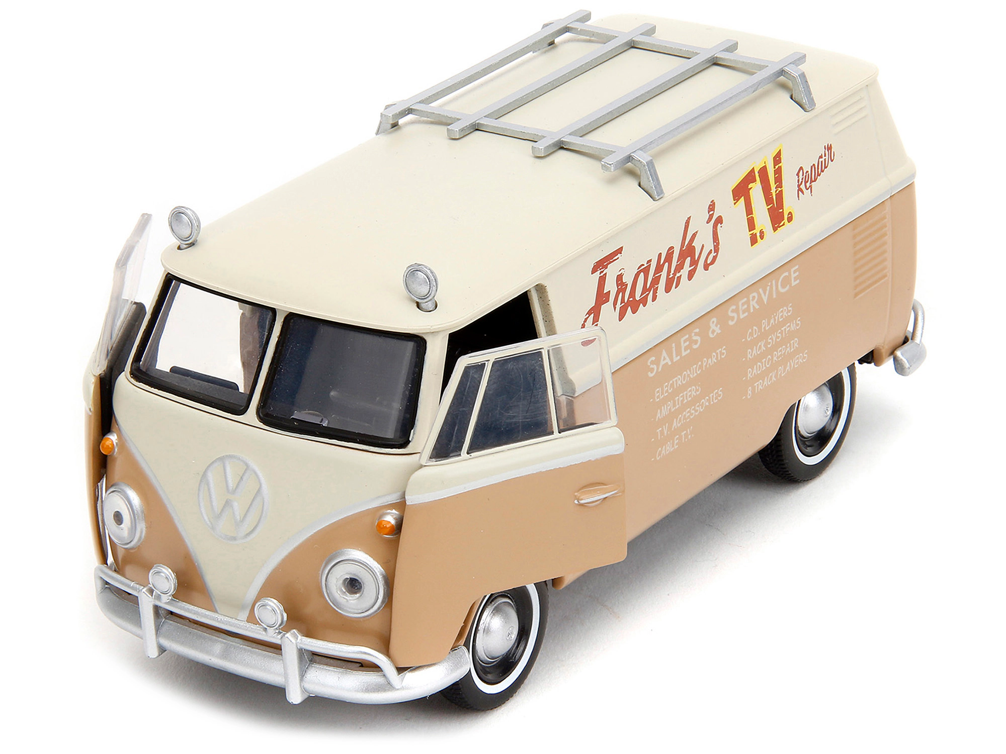 Jada Volkswagen Bus "WheelJack" Tan and Beige "Frank's TV Repair" "Transformers: Rise of the Beasts" (2023)