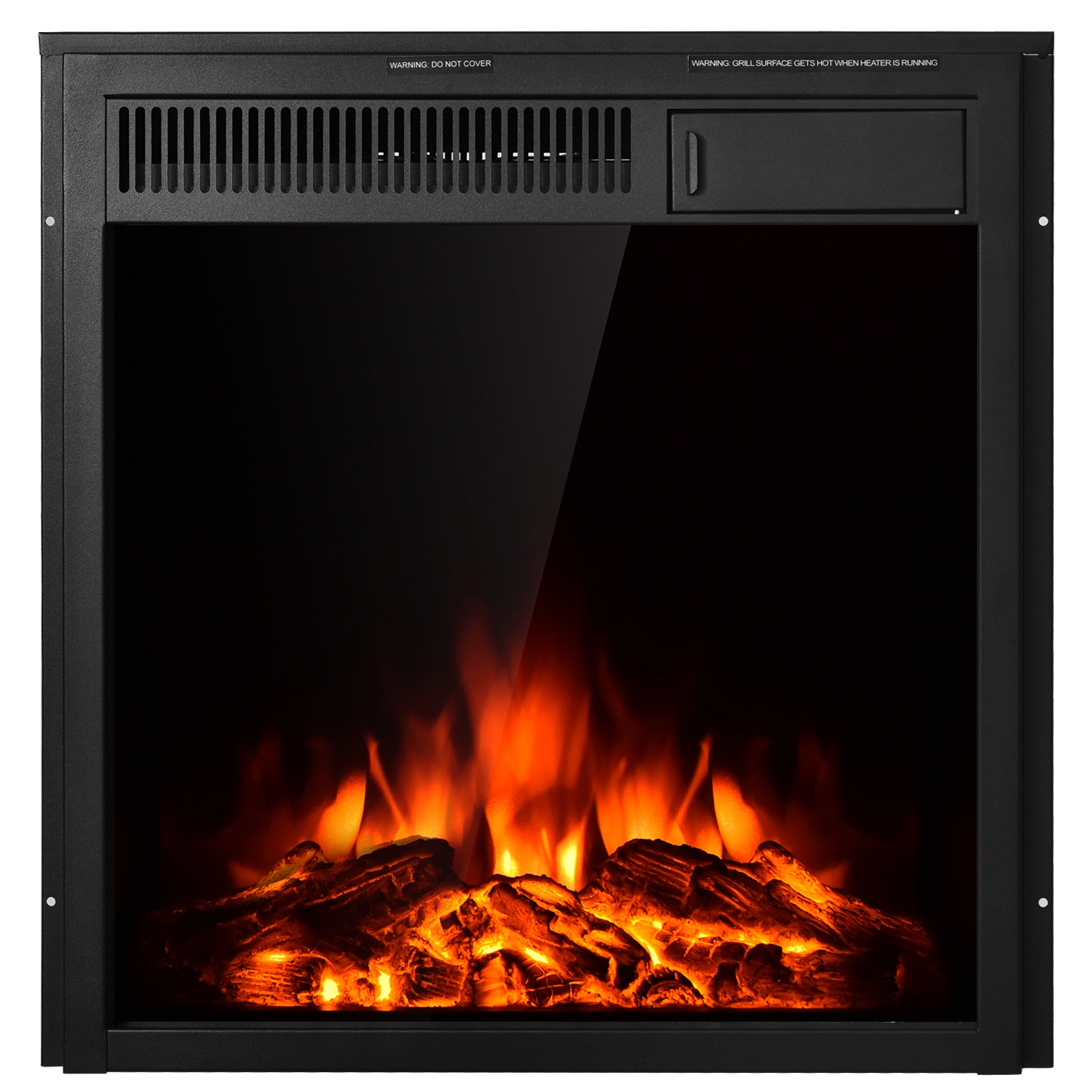 SlickBlue Electric Fireplace Heater with Remote and Touch Screen
