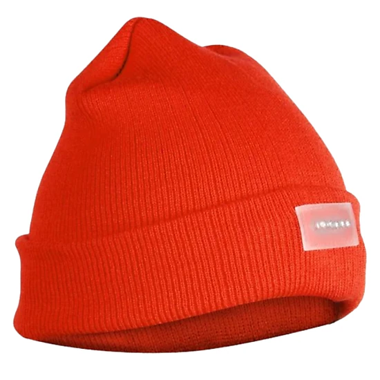 SS Design Unisex 5 LED Knitted Beanie Winter Warm Headlamp Hat Orange ...